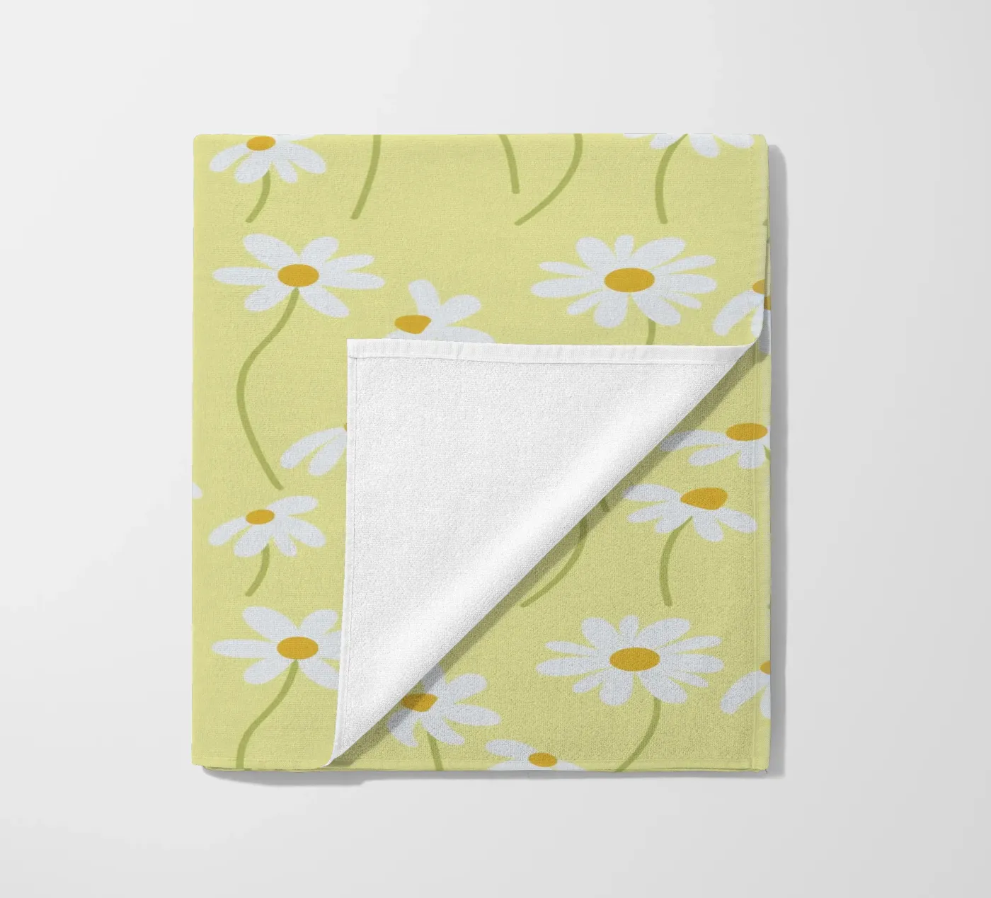 Daisy pattern Strandtuch von Illustration Raissa Oltmanns