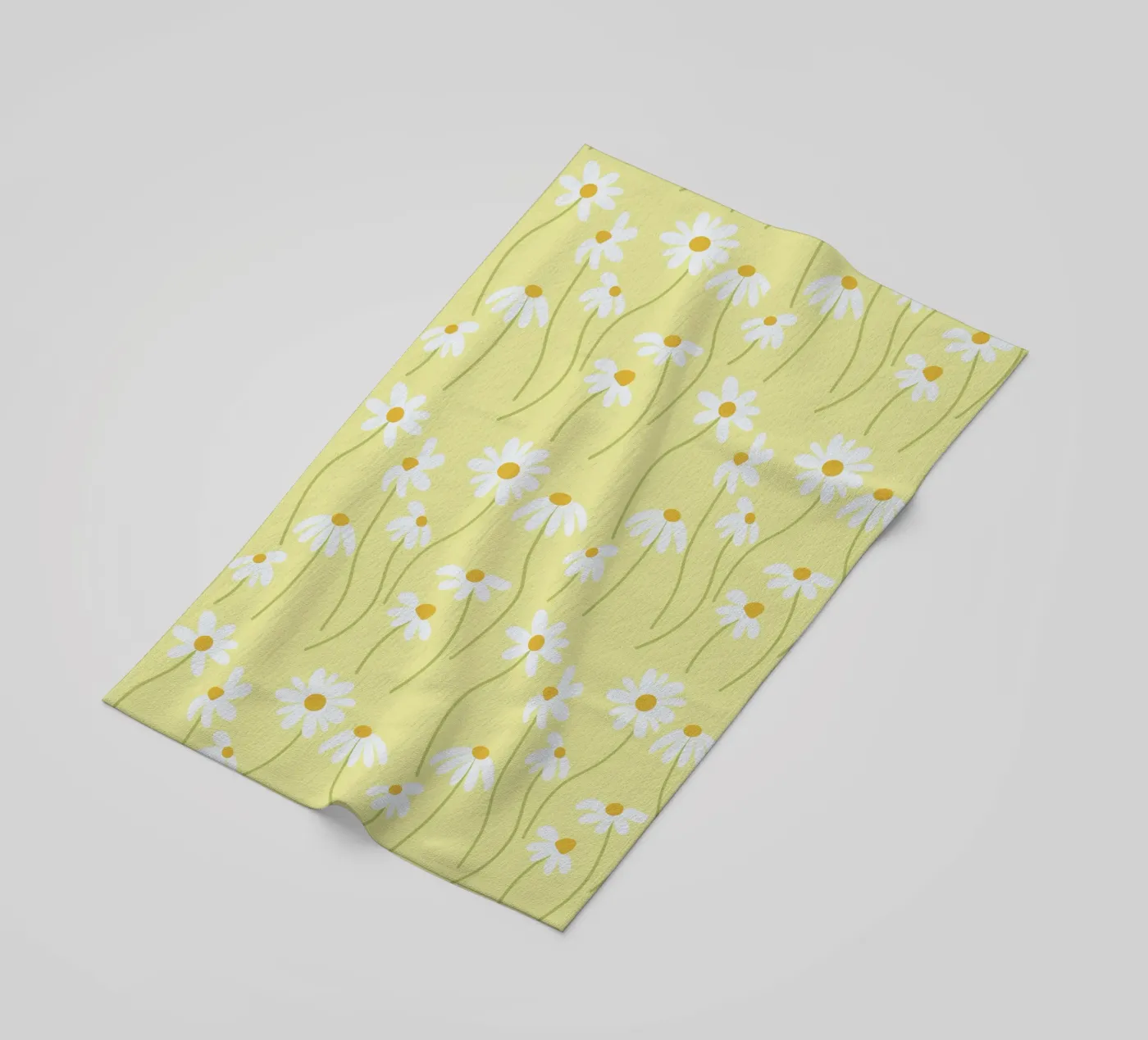 Daisy pattern Strandtuch von Illustration Raissa Oltmanns