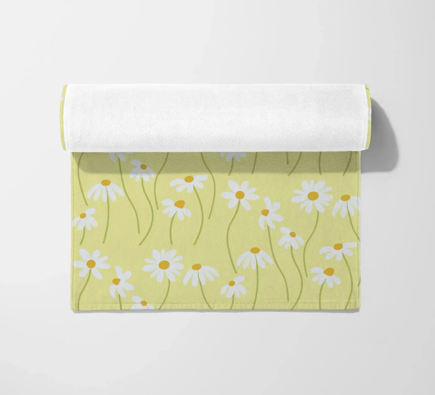 Daisy pattern Strandtuch von Illustration Raissa Oltmanns