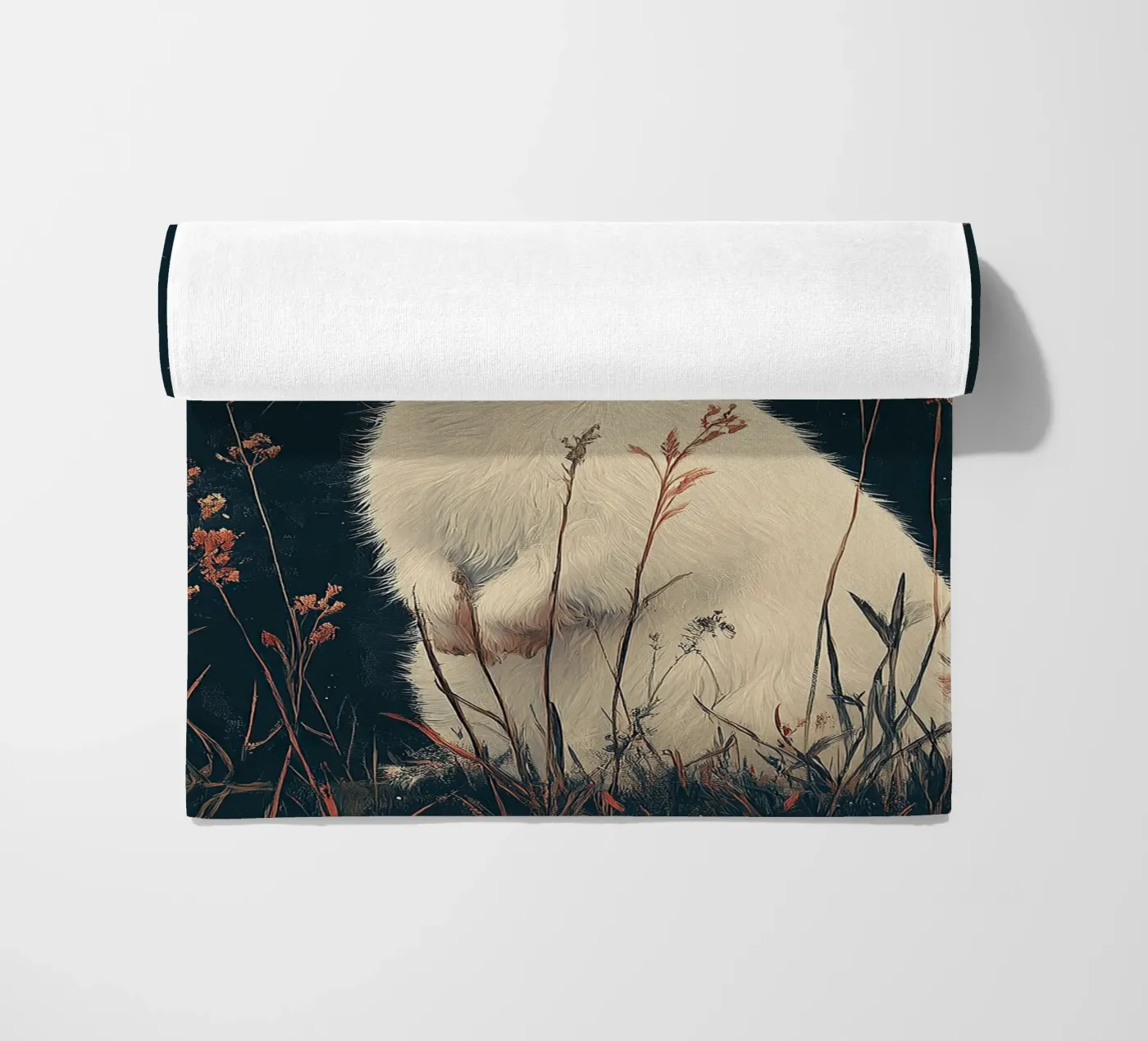 Rabbit Strandtuch von Nikis Art Studio