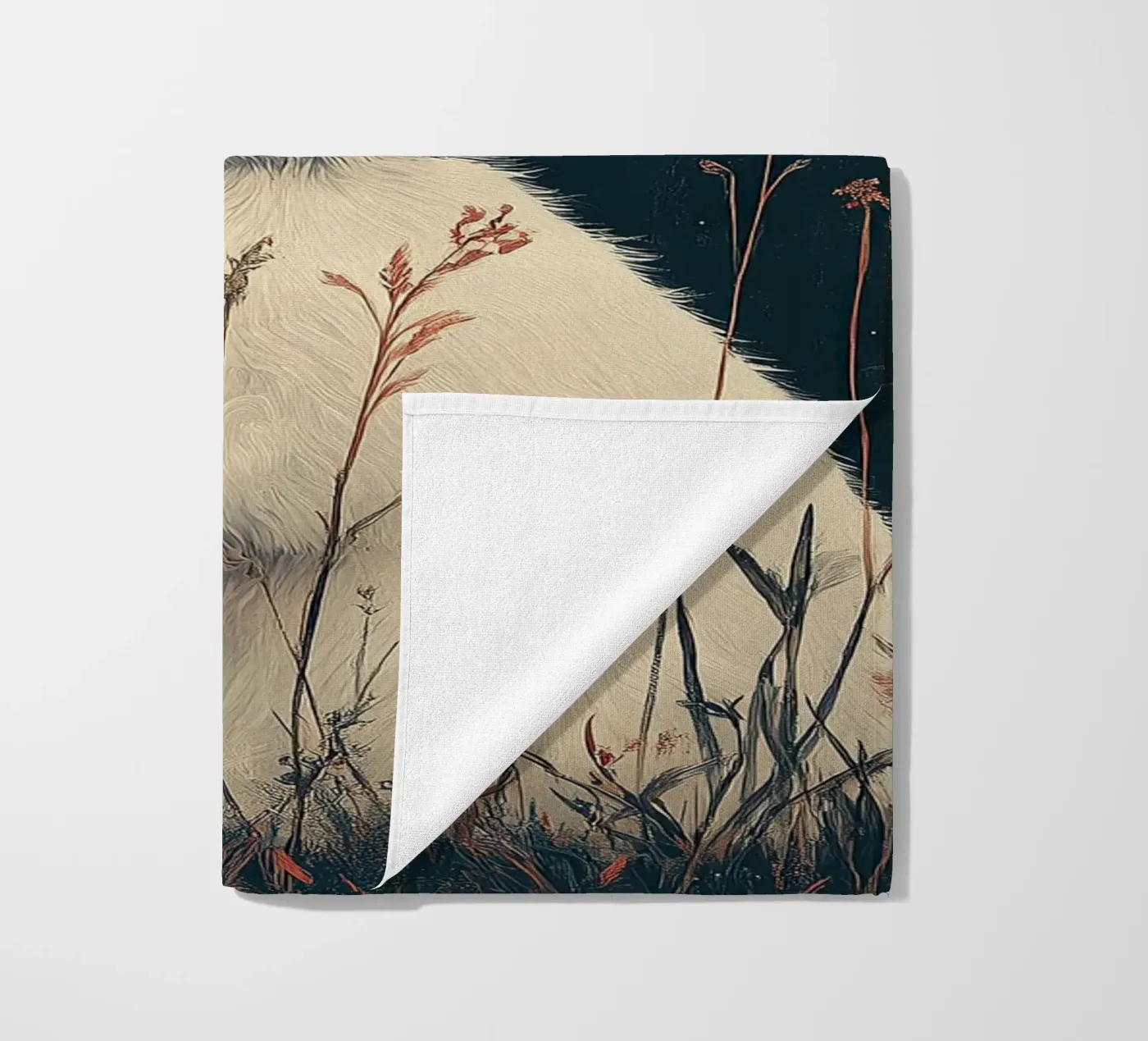 Rabbit Strandtuch von Nikis Art Studio