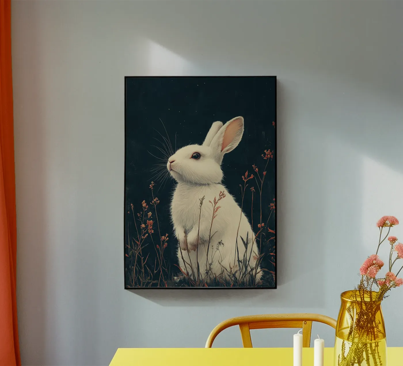 Kaninchen Acryl-Glas von Nikis Art Studio