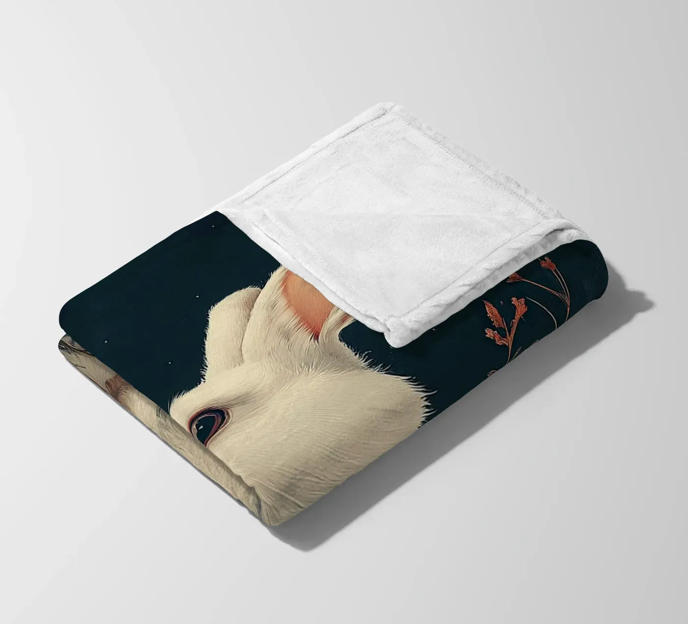 Rabbit Fleecedecke von Nikis Art Studio