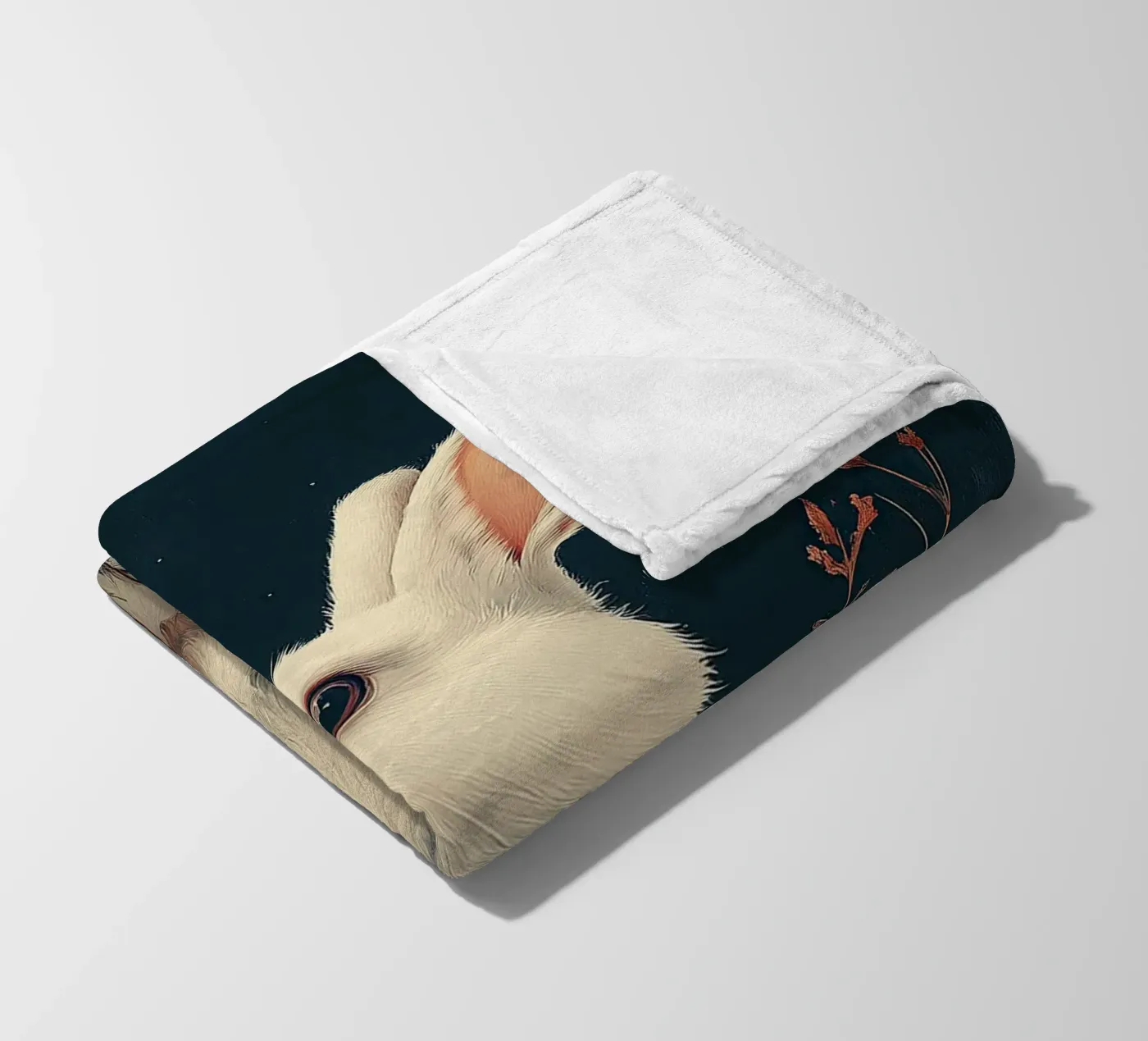 Rabbit Fleecedecke von Nikis Art Studio