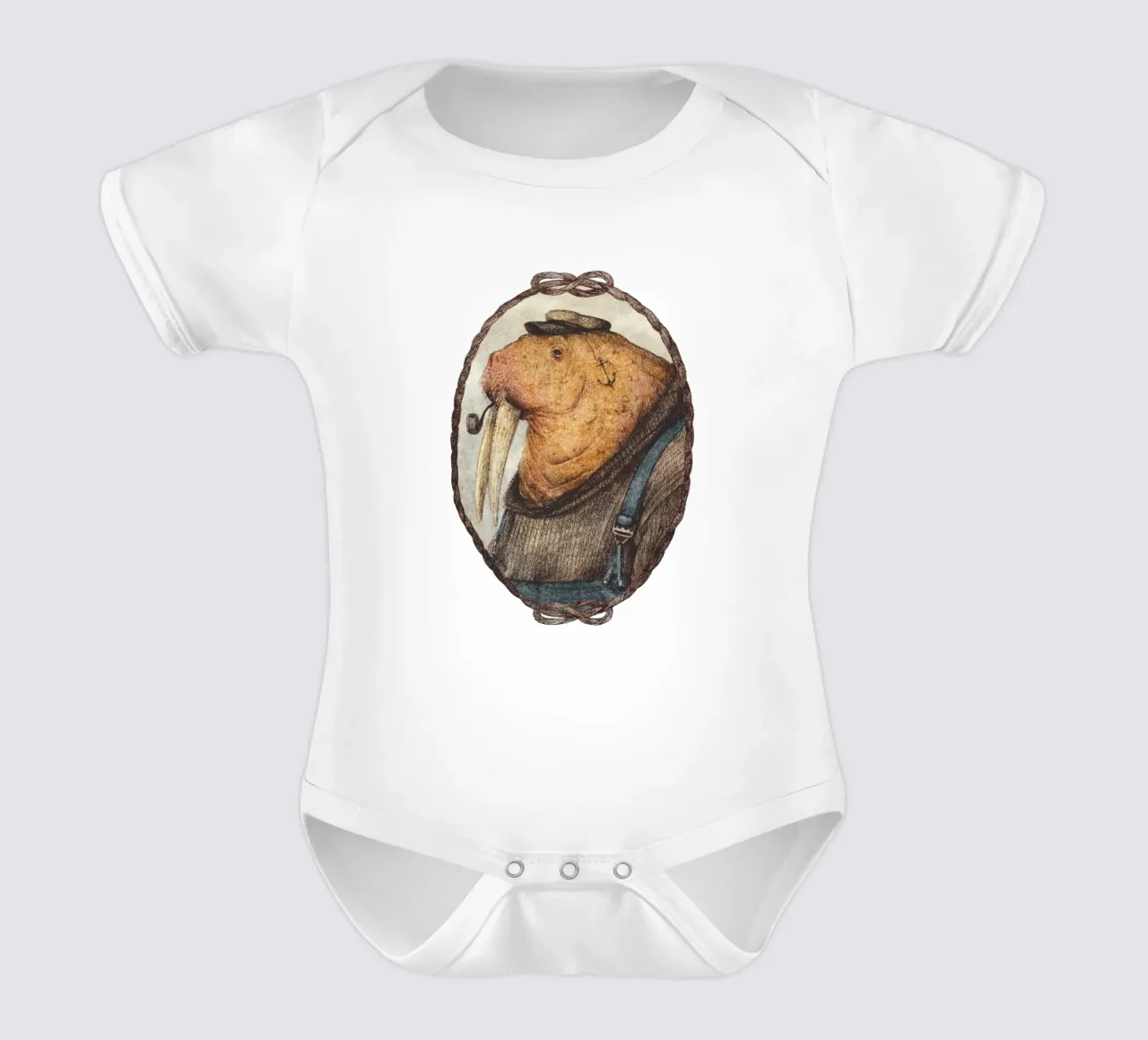 Sailor's Call - Umarme das Flüstern des Ozeans Kurzarm Babybody von mikekoubou