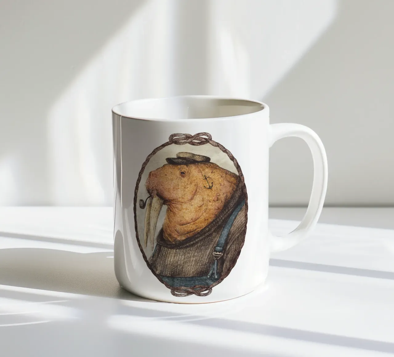 Sailor's Call - Umarme das Flüstern des Ozeans Keramik Tasse von mikekoubou