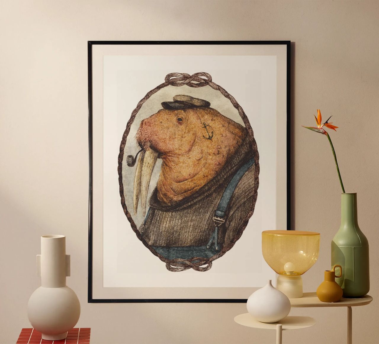 Sailor's Call - Omarm het gefluister van de oceaan poster van mikekoubou