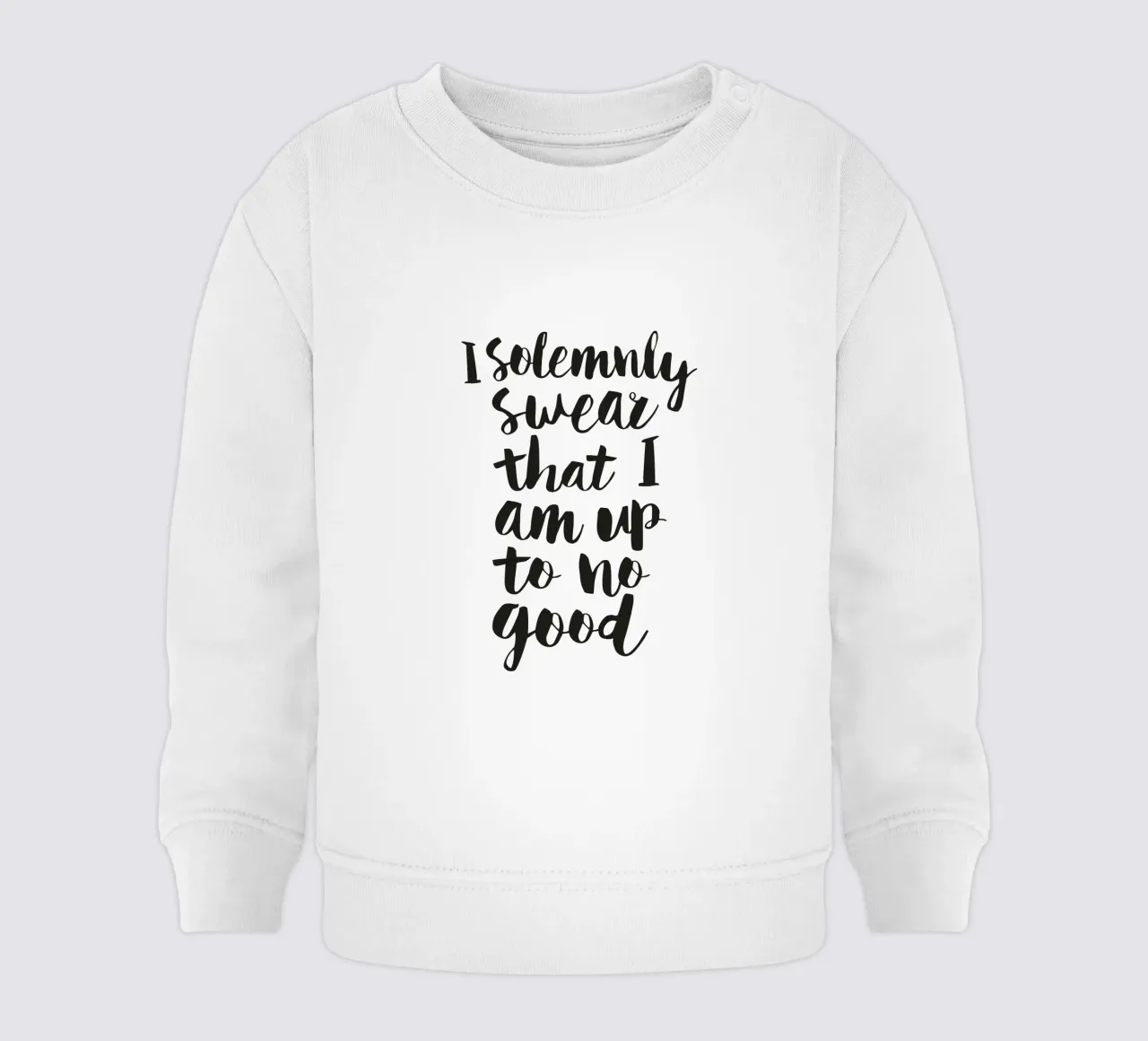 Giuro solennemente che non sto combinando nulla di buono felpa neonato da THE MOTIVATED TYPE