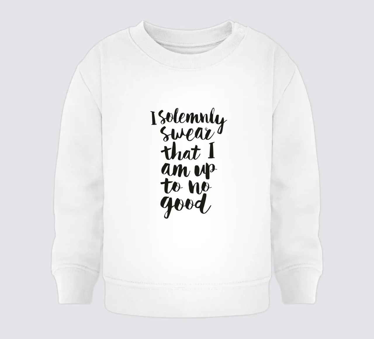 Giuro solennemente che non sto combinando nulla di buono felpa neonato da THE MOTIVATED TYPE