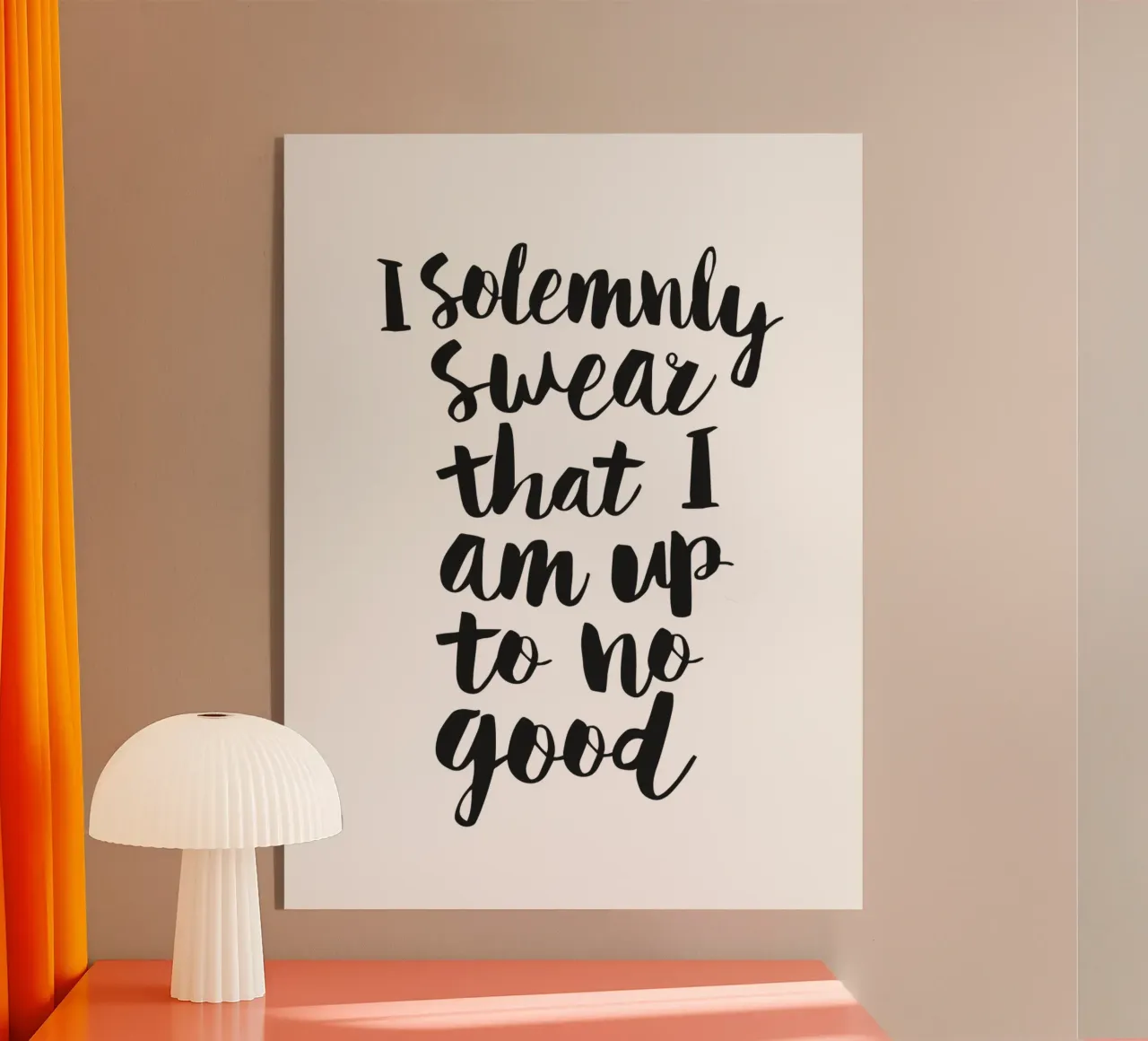 Giuro solennemente che non sto combinando nulla di buono plexiglass da THE MOTIVATED TYPE