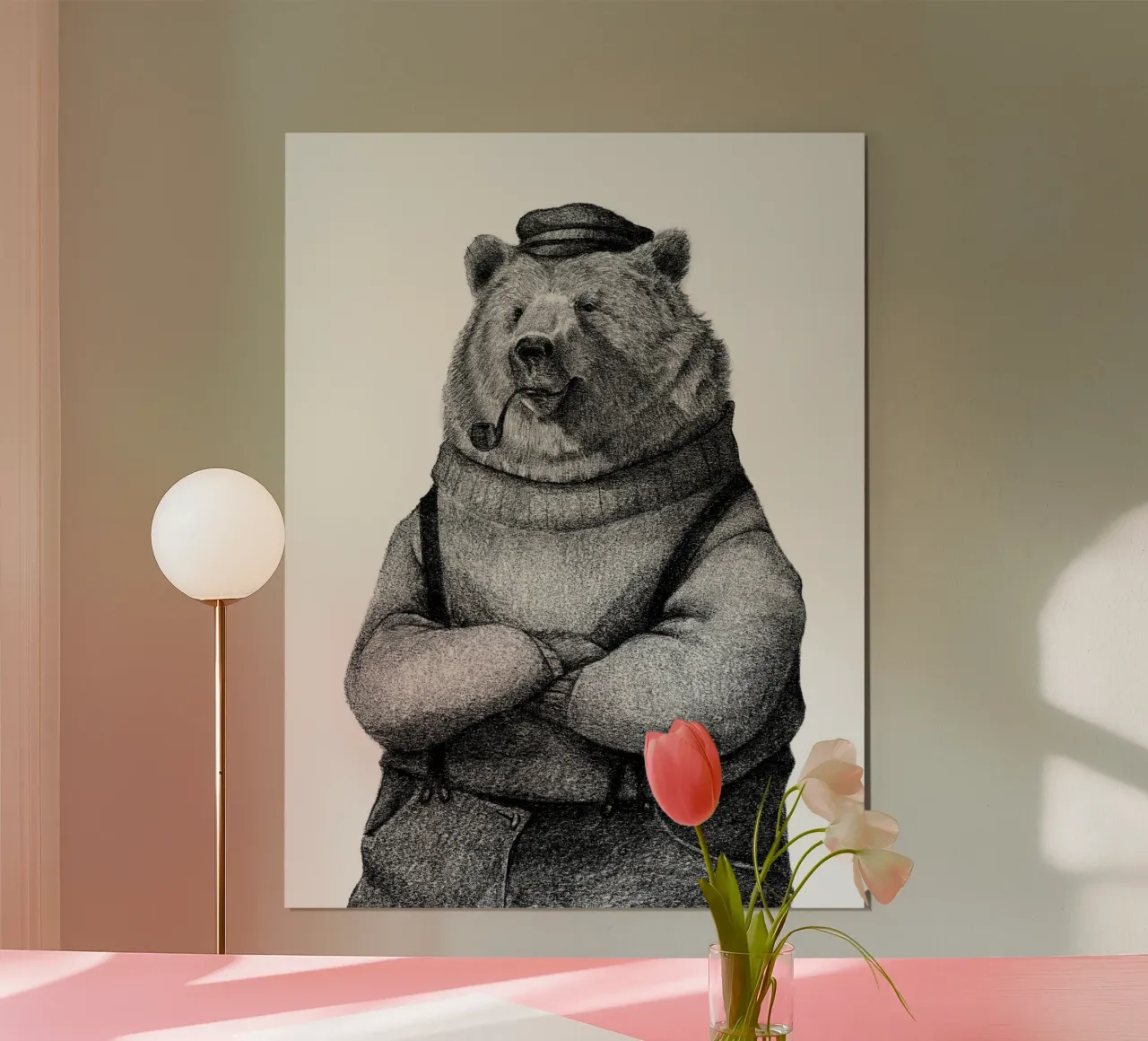 Solitudine del marinaio poster con telaio in plastica da mikekoubou