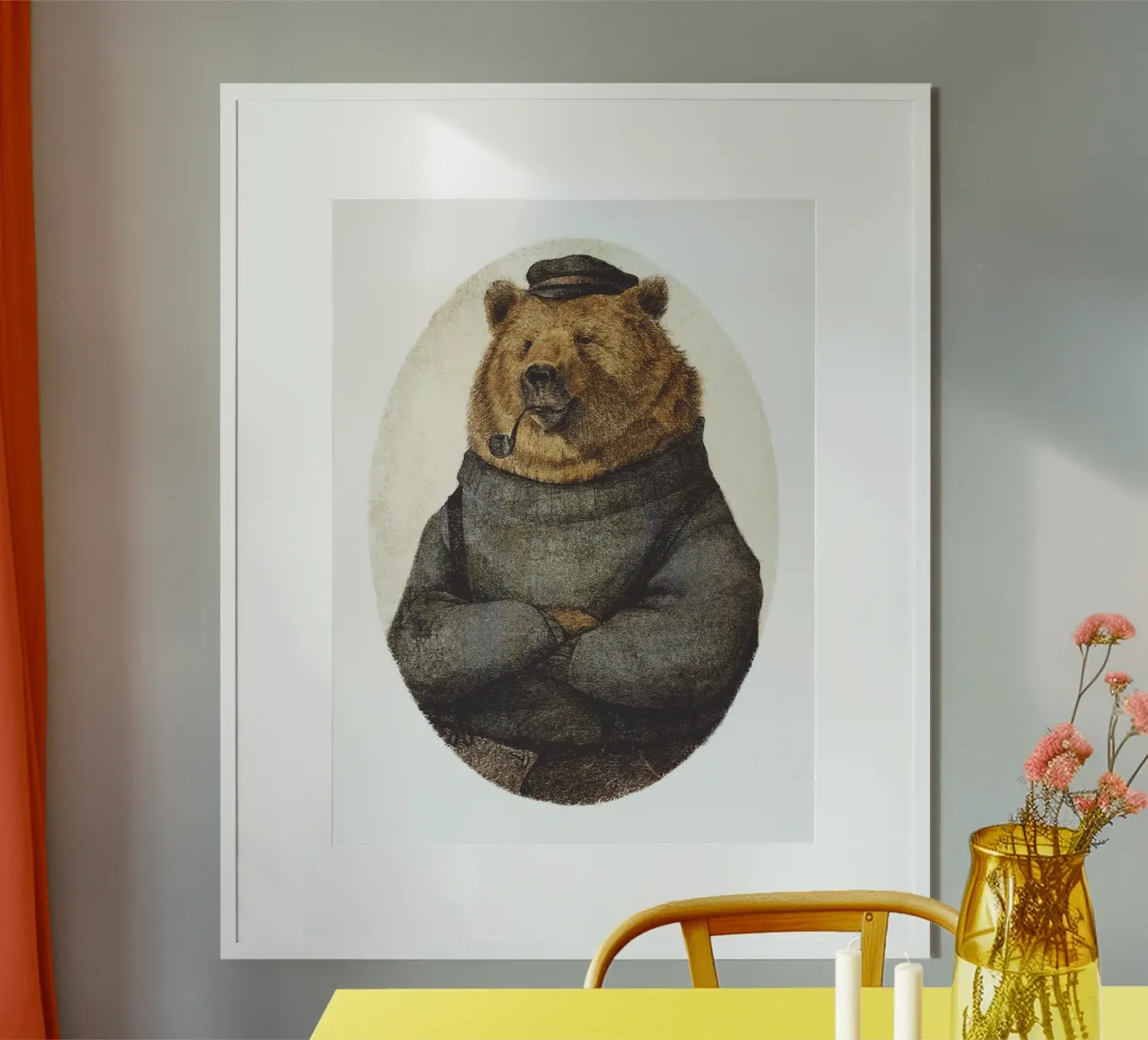Orsetto Sailor Solitude poster con telaio in plastica da mikekoubou