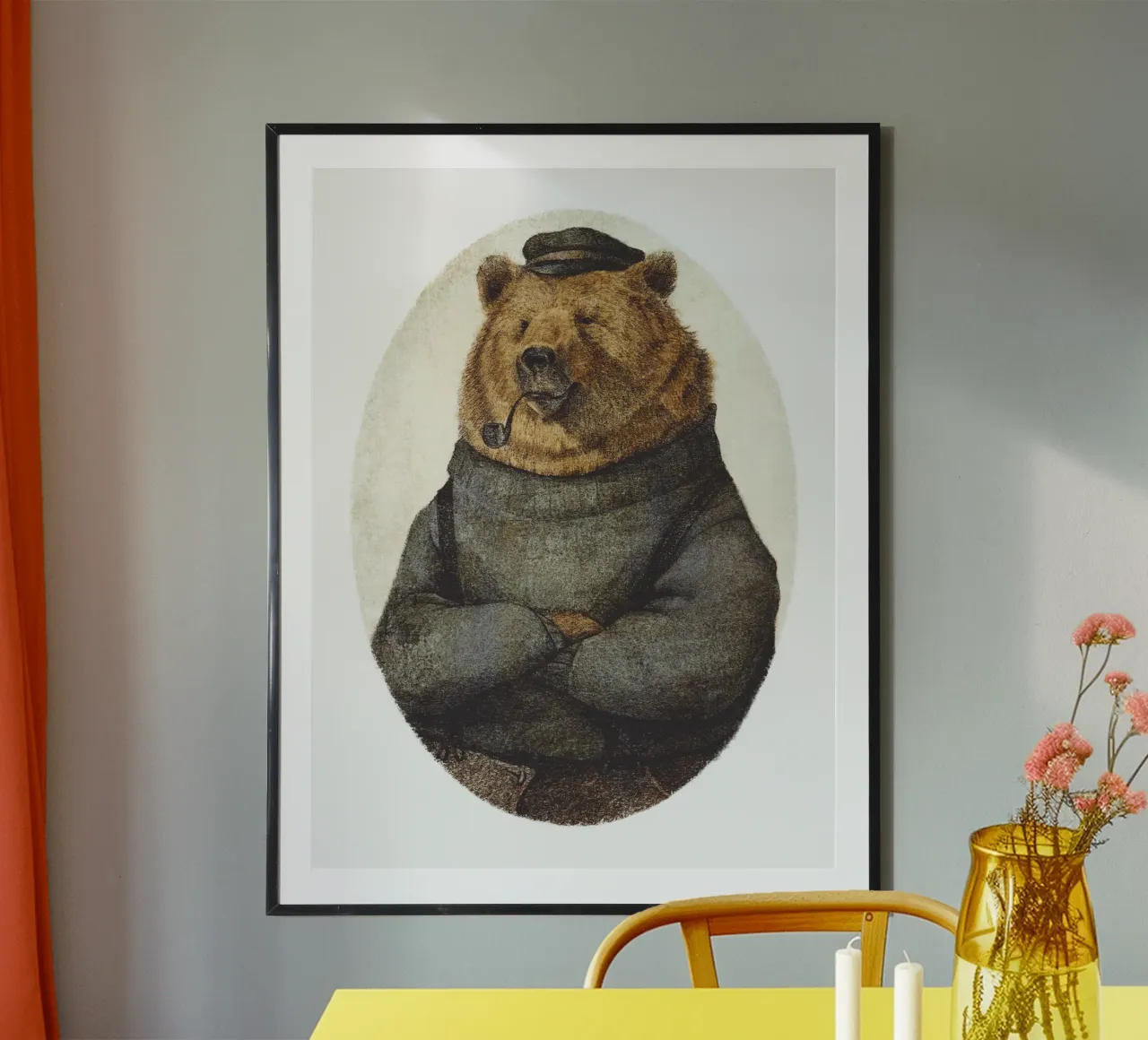 Orsetto Sailor Solitude poster con telaio in plastica da mikekoubou