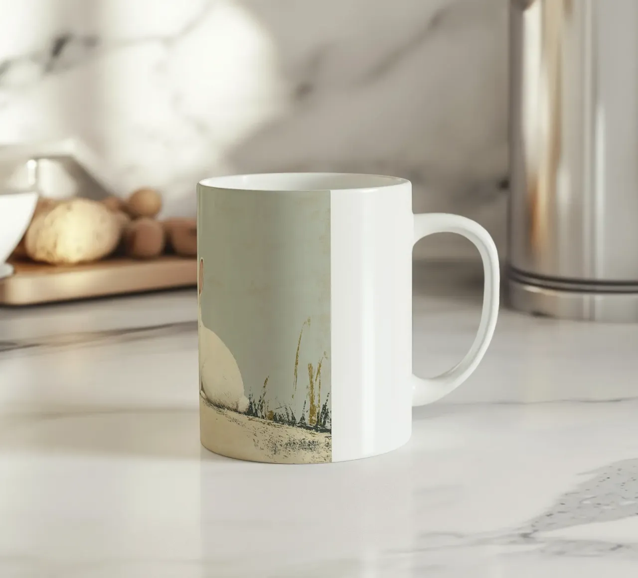 Coniglio tazza in ceramica da Nikis Art Studio