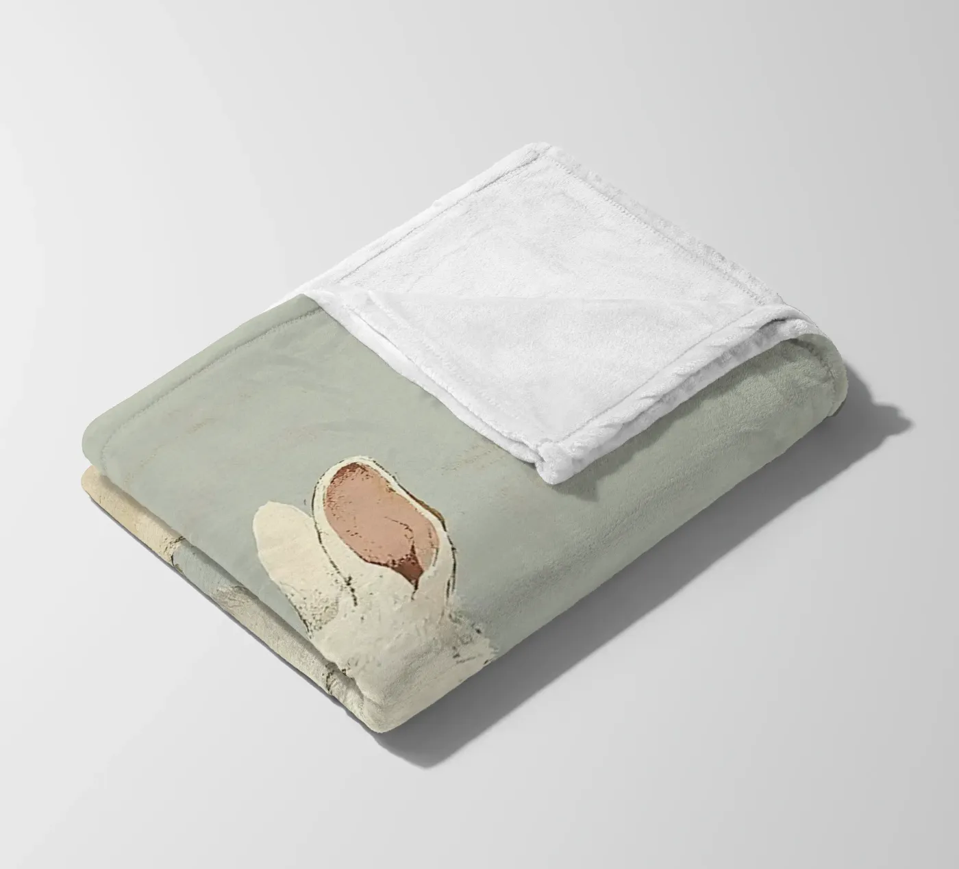 Rabbit Fleecedecke von Nikis Art Studio