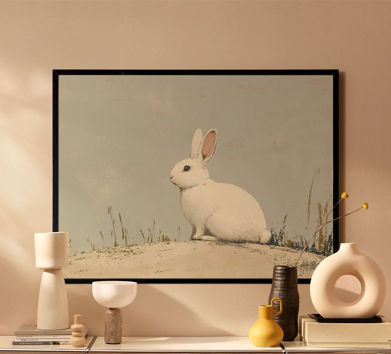 Rabbit poster by Nikis Art Studio