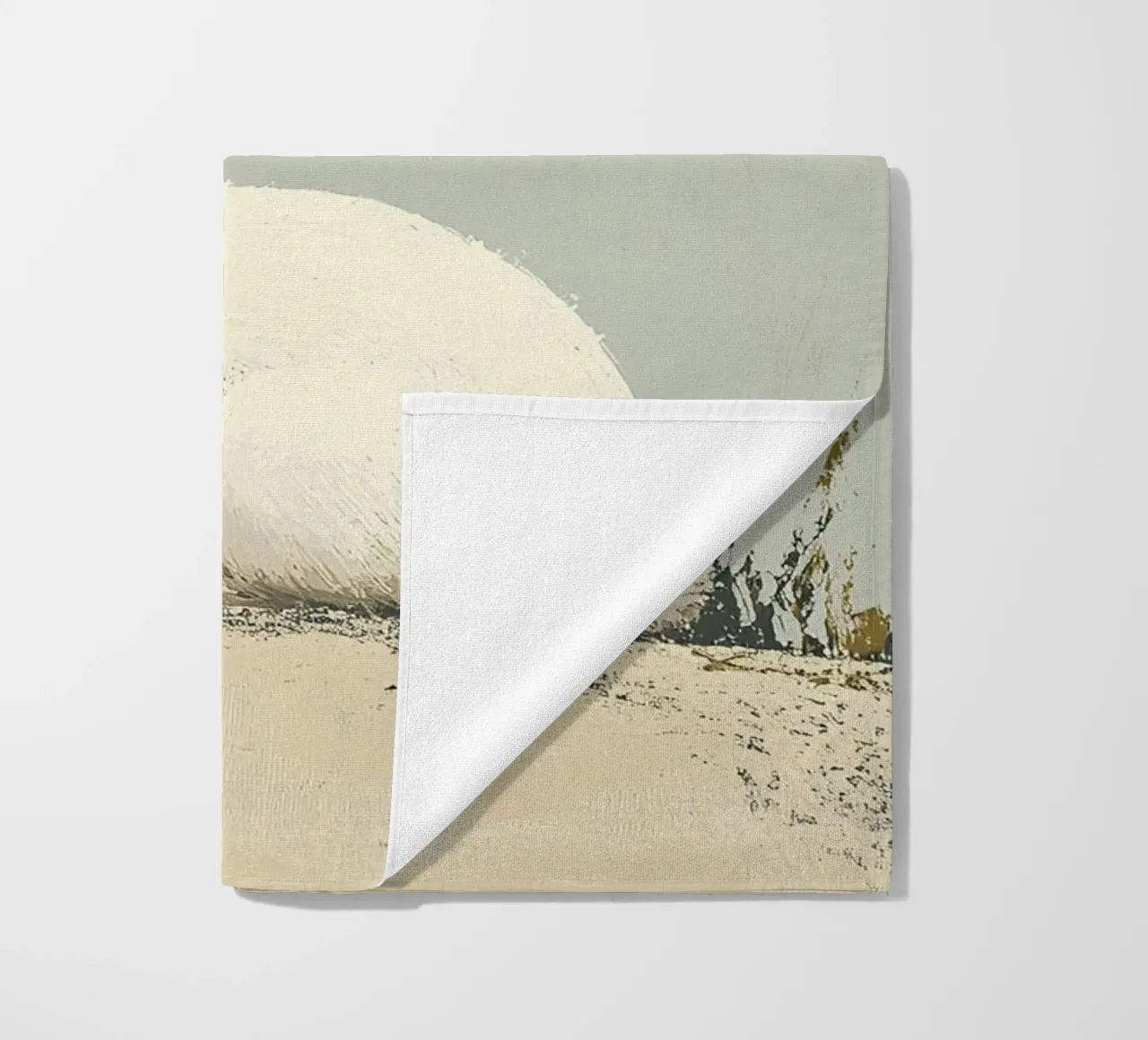 Rabbit beach towel by Nikis Art Studio