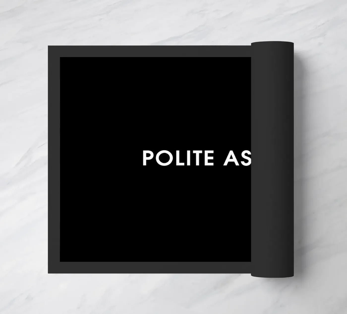 Polite Black deurmat van Intertitres