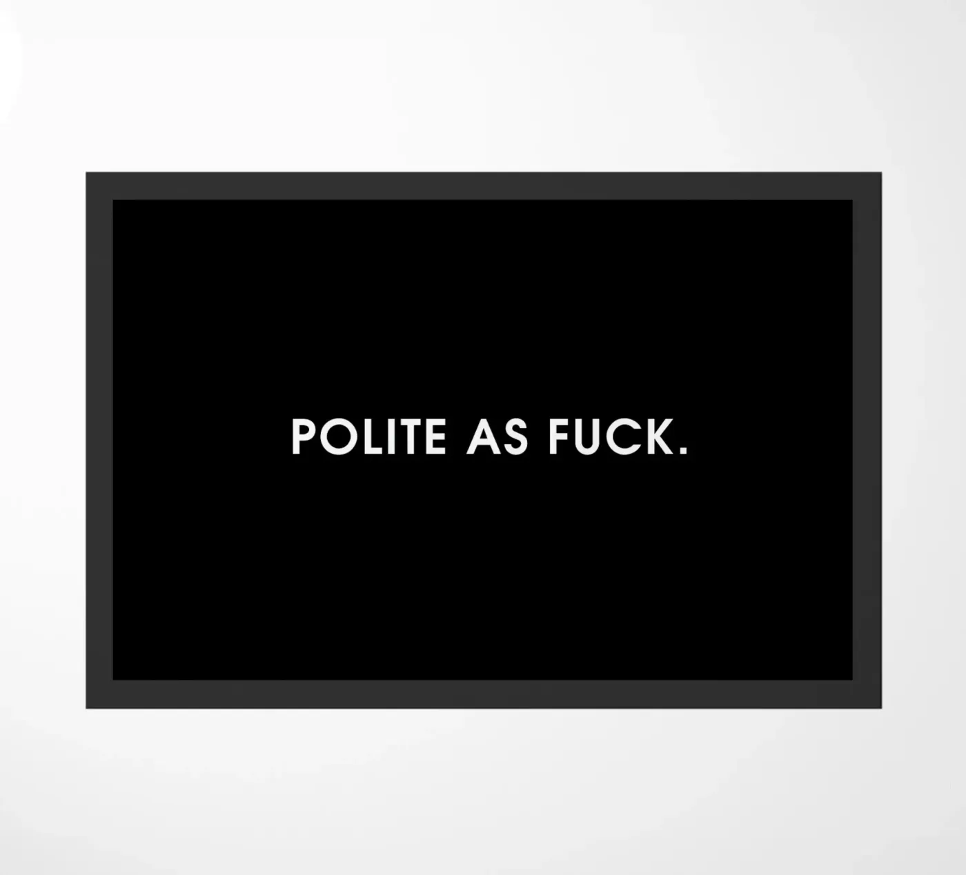 Polite Black deurmat van Intertitres