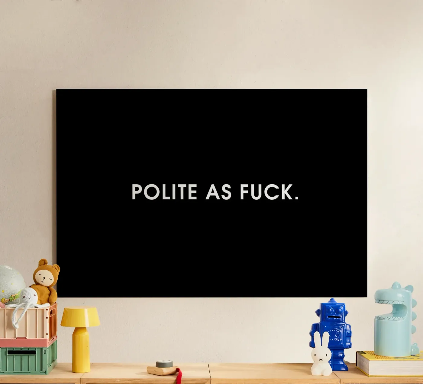Polite Black plexiglas de Intertitres