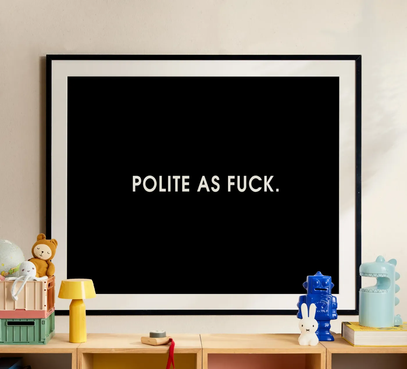 Polite Black poster da Intertitres