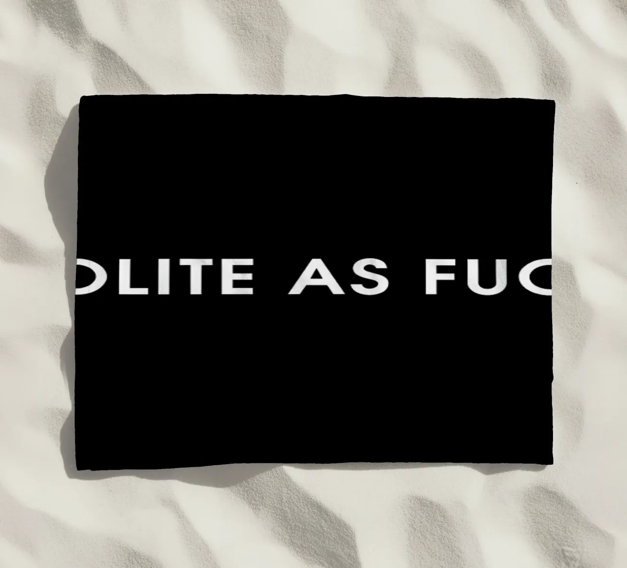 Polite Black telo mare da Intertitres