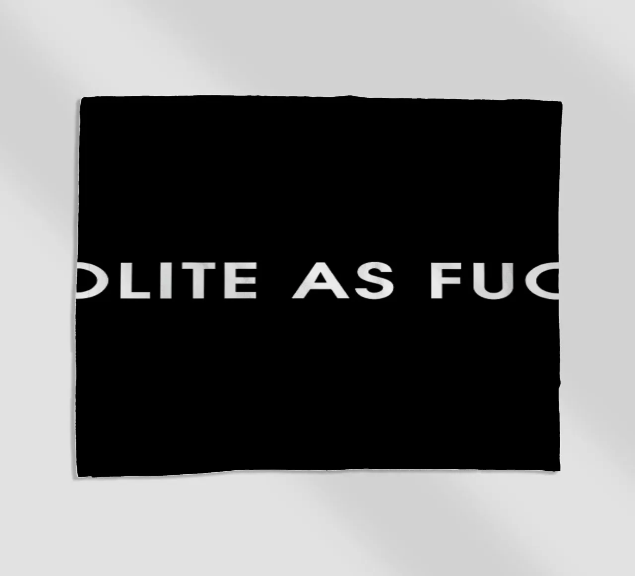 Polite Black telo mare da Intertitres