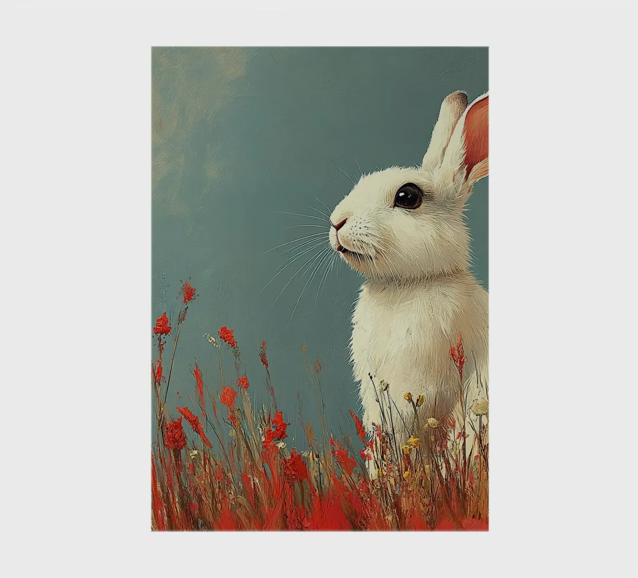 A rabbit in its paradise notebook by Nikis Art Studio