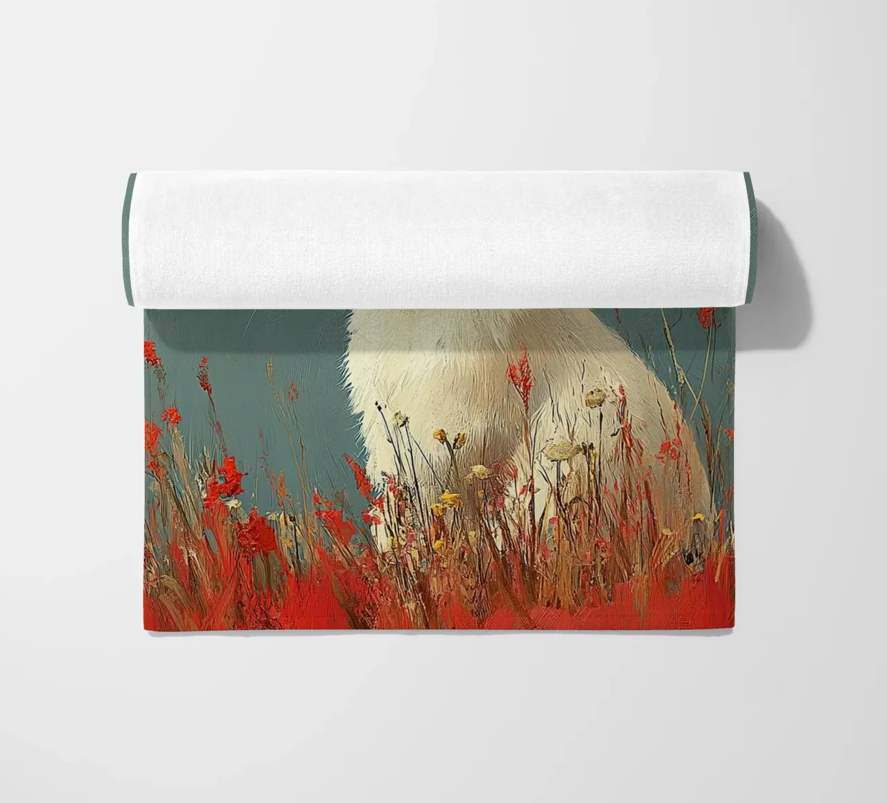 Un coniglio nel suo paradiso telo mare da Nikis Art Studio