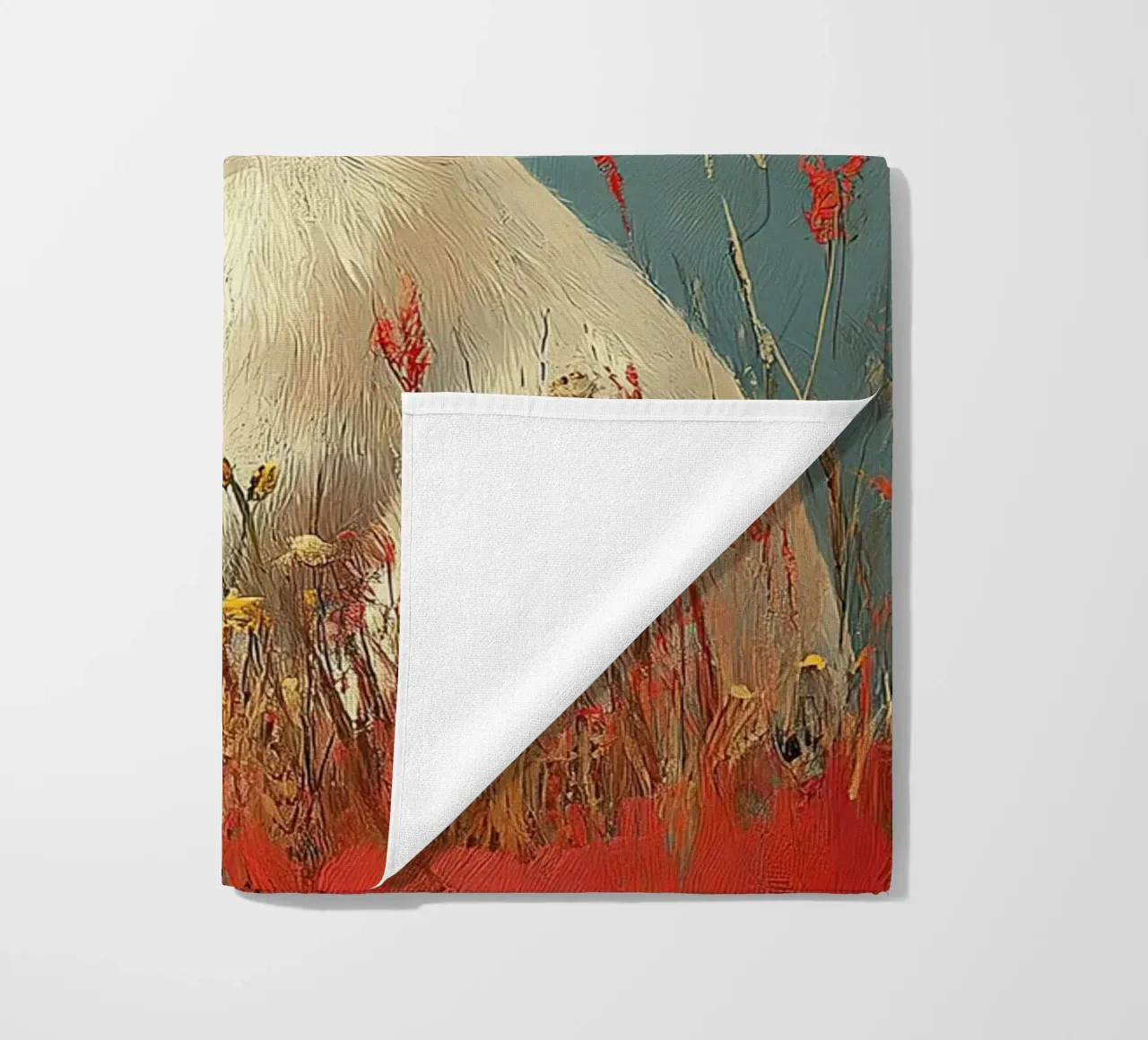 Un coniglio nel suo paradiso telo mare da Nikis Art Studio