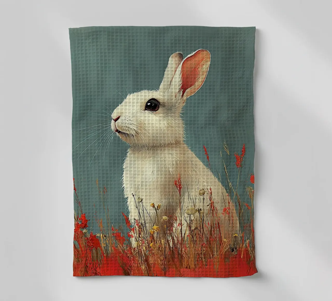Un coniglio nel suo paradiso canovaccio da cucina da Nikis Art Studio