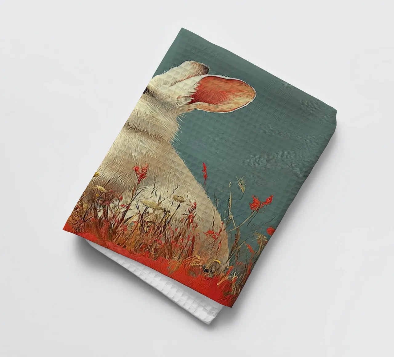 Un coniglio nel suo paradiso canovaccio da cucina da Nikis Art Studio