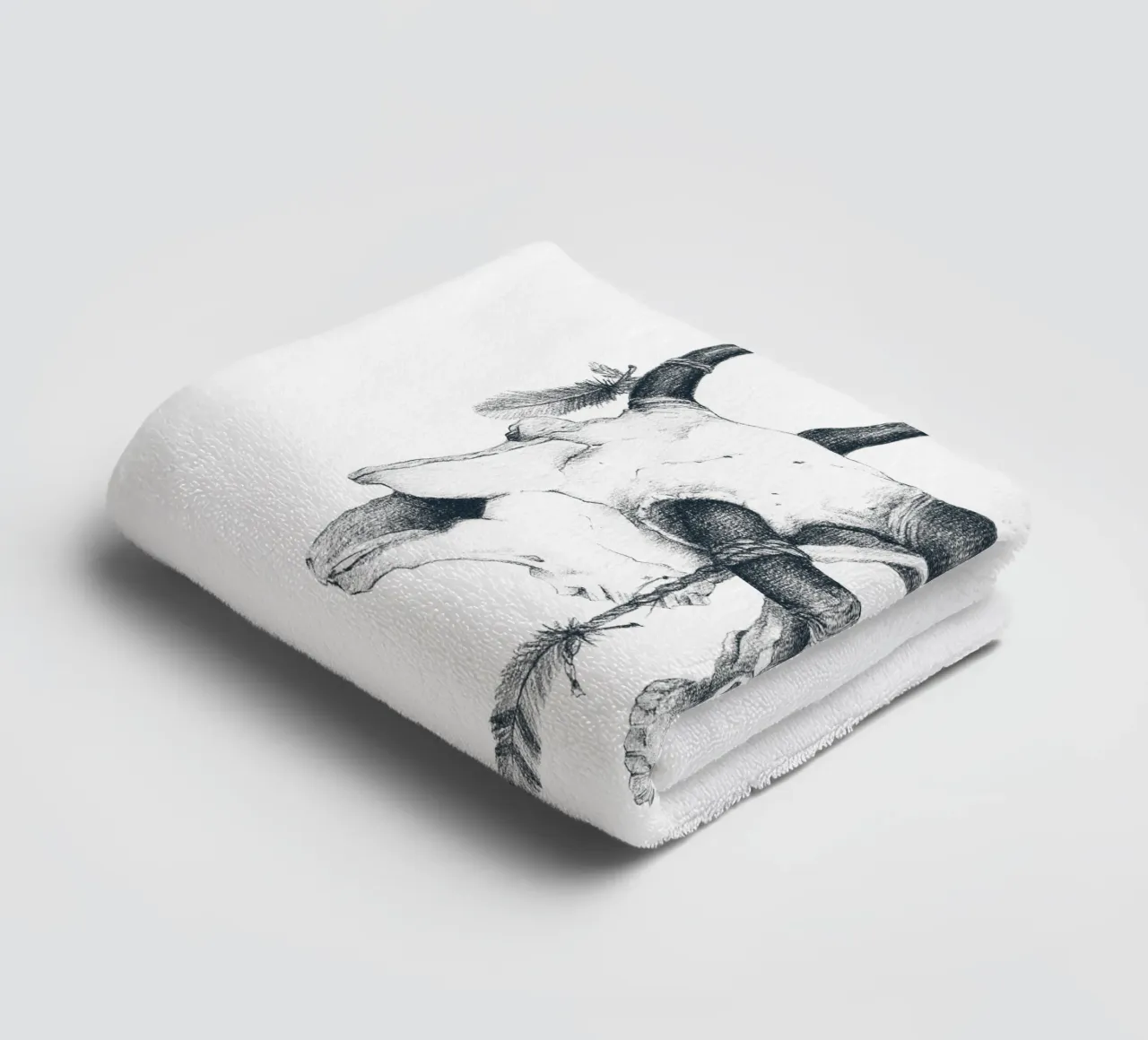 Esprit de crâne audacieux serviette de bain de mikekoubou