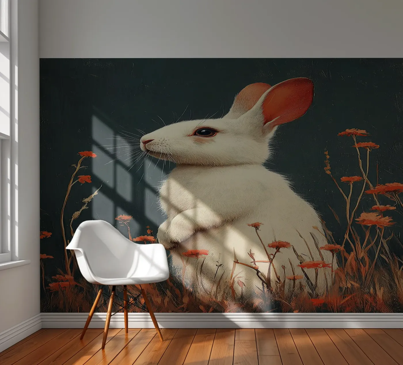 Konijn fotobehang van Nikis Art Studio