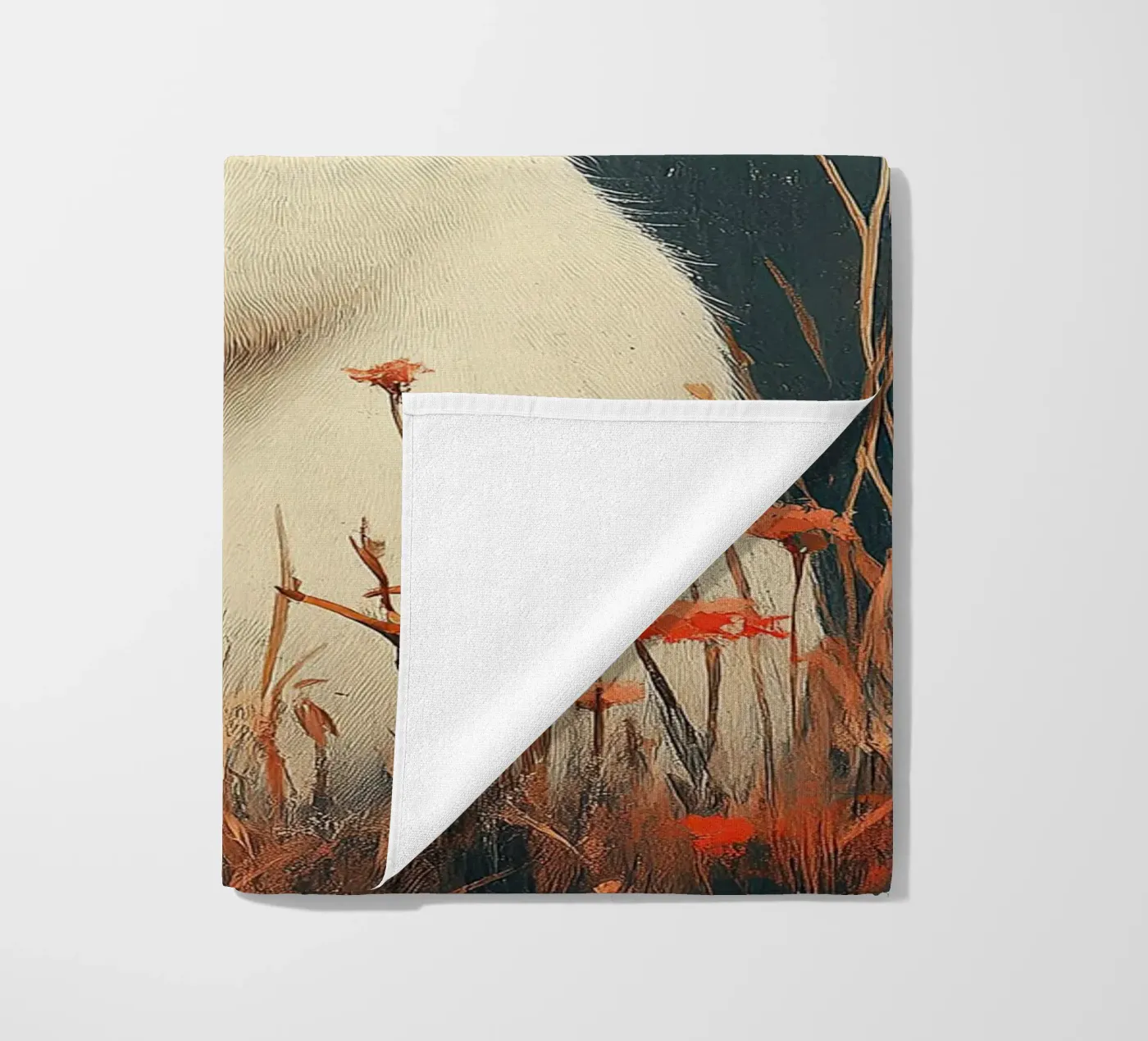 Rabbit beach towel by Nikis Art Studio