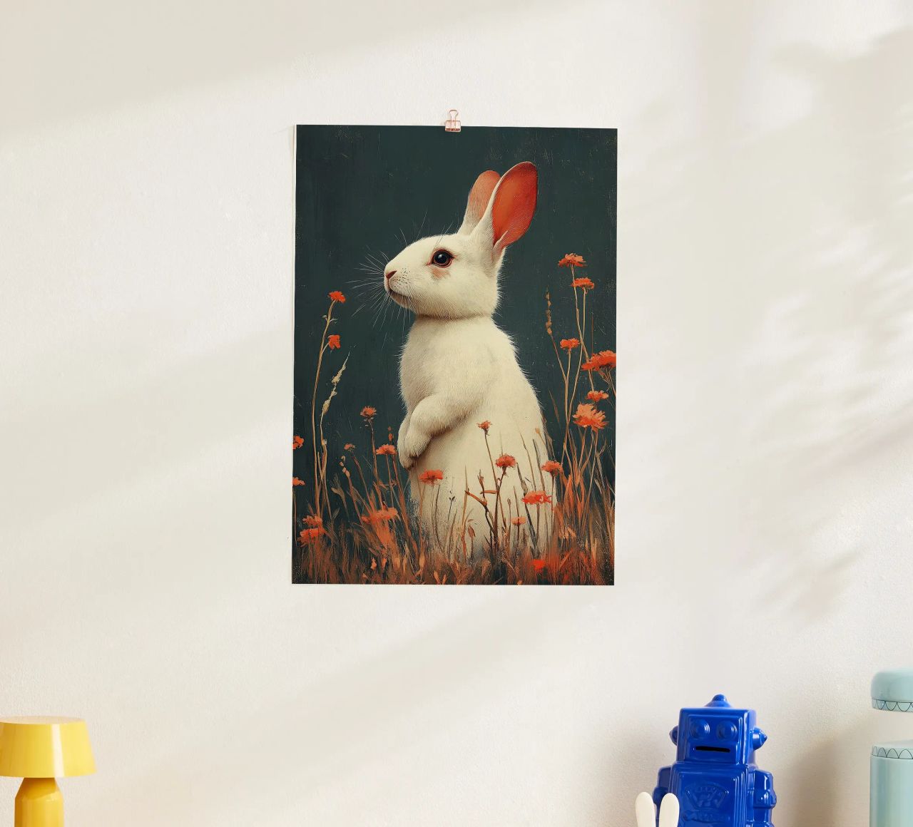 Rabbit poster by Nikis Art Studio