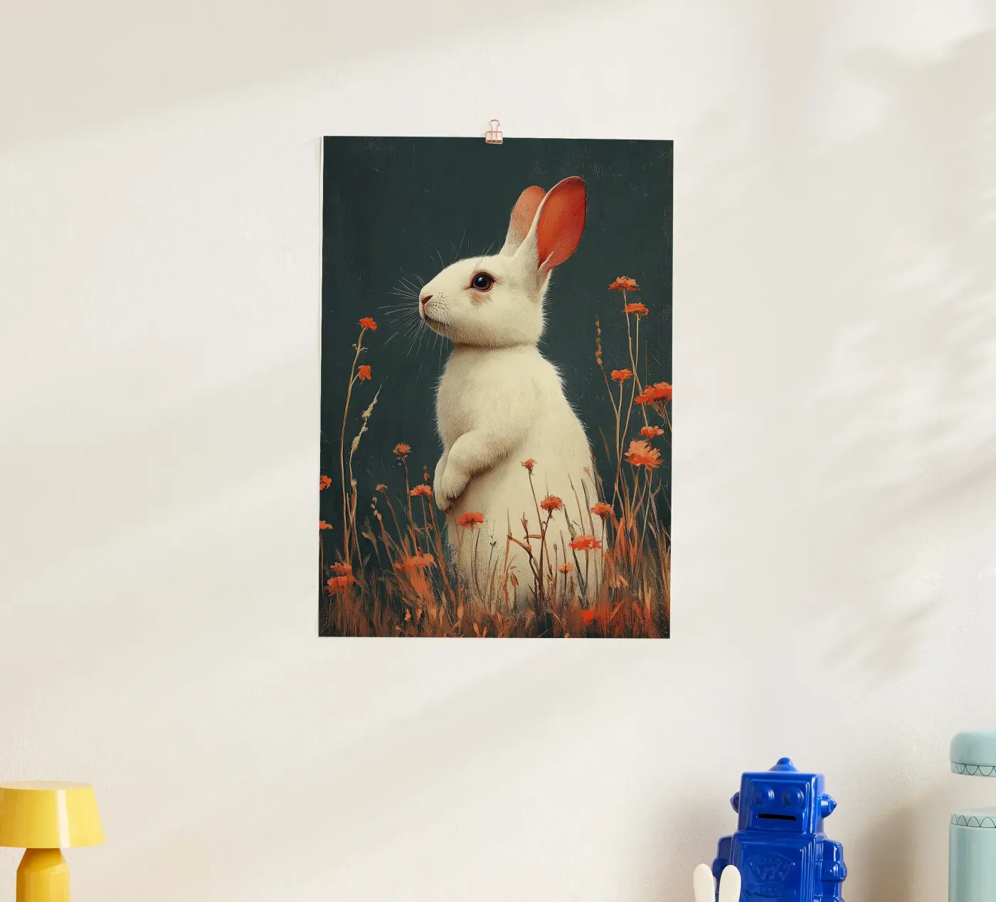 Rabbit poster van Nikis Art Studio