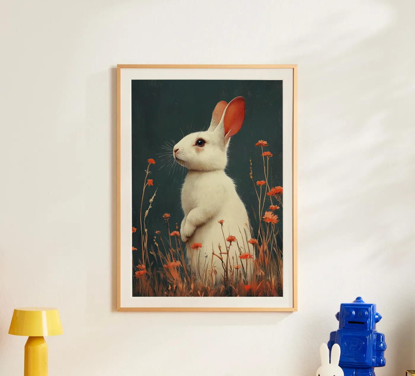 Rabbit poster van Nikis Art Studio