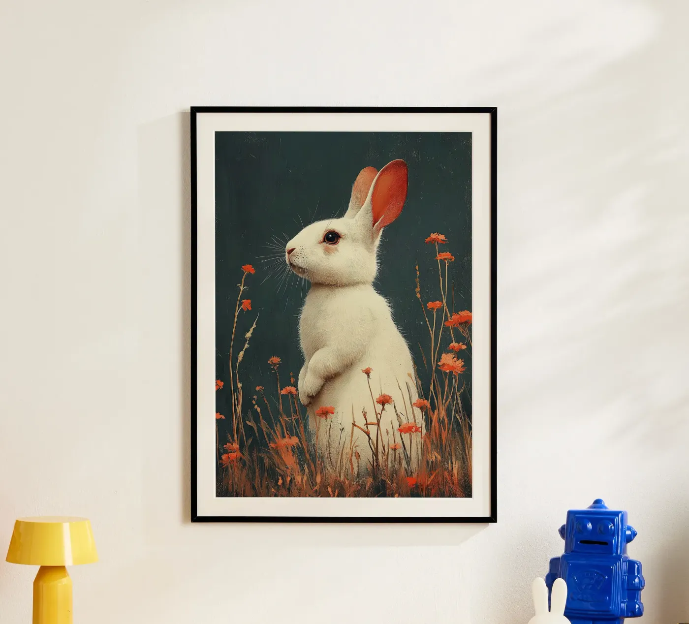 Rabbit poster van Nikis Art Studio