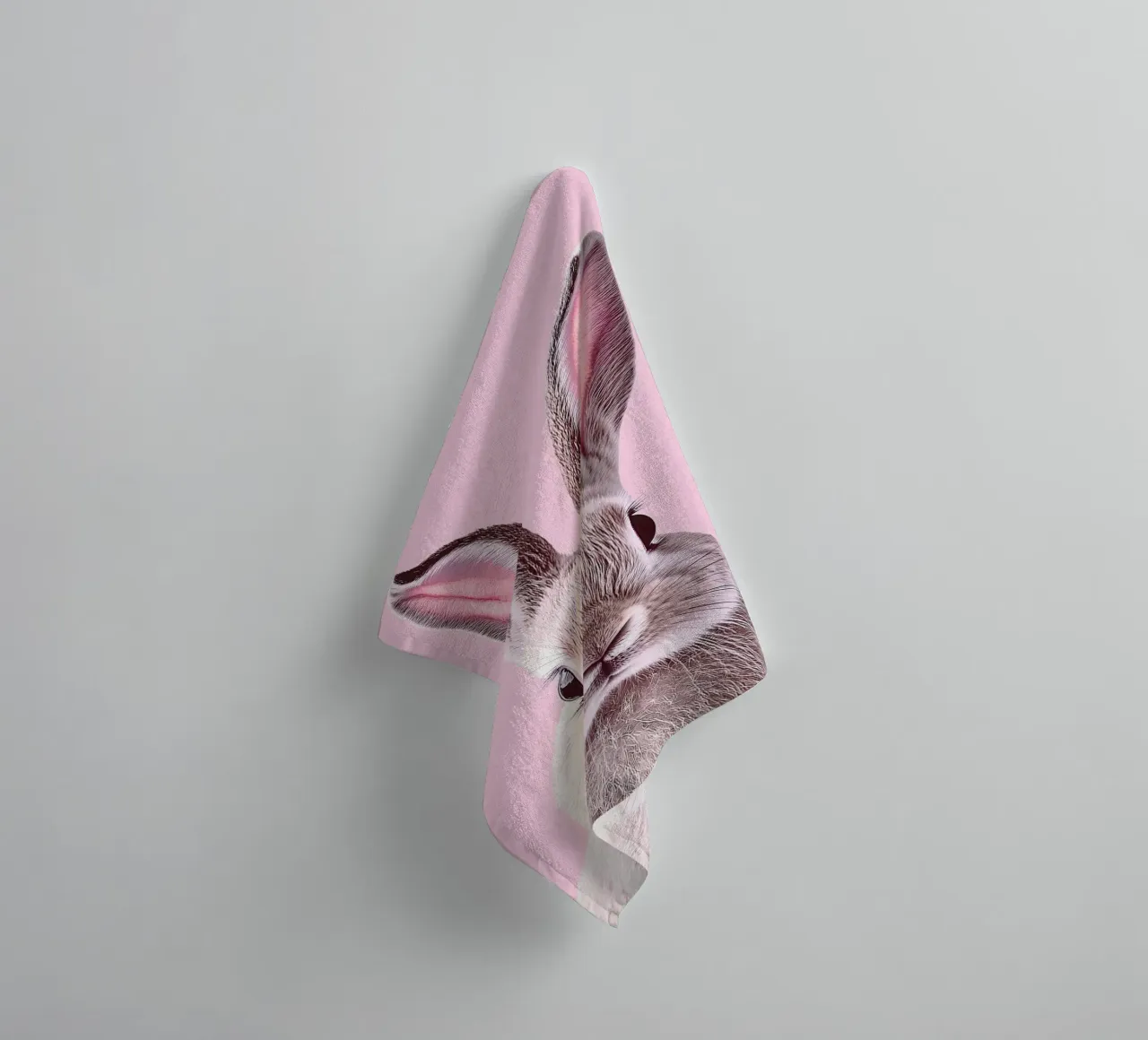 Rabbit towel by Nikis Art Studio