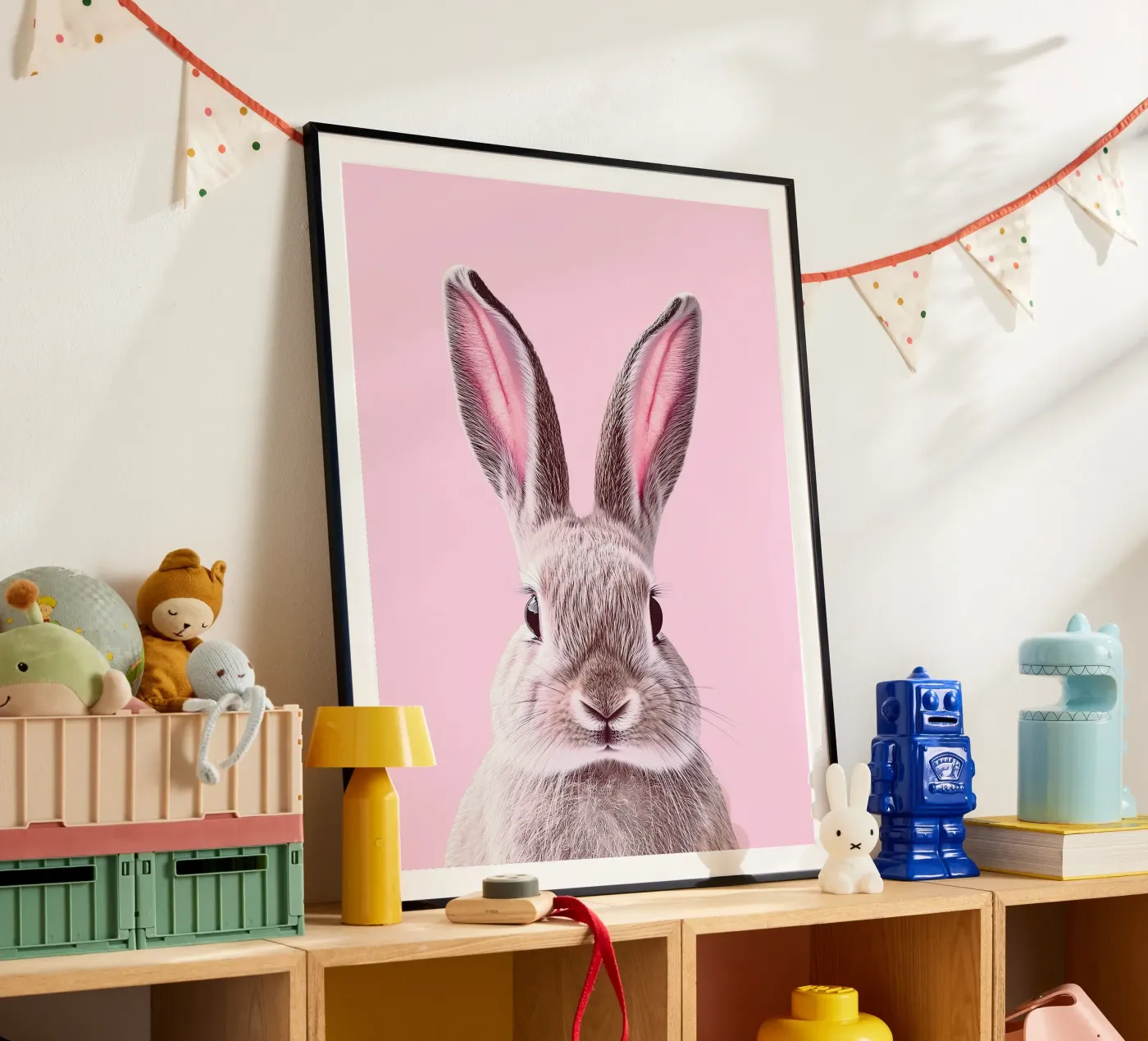 Rabbit poster by Nikis Art Studio