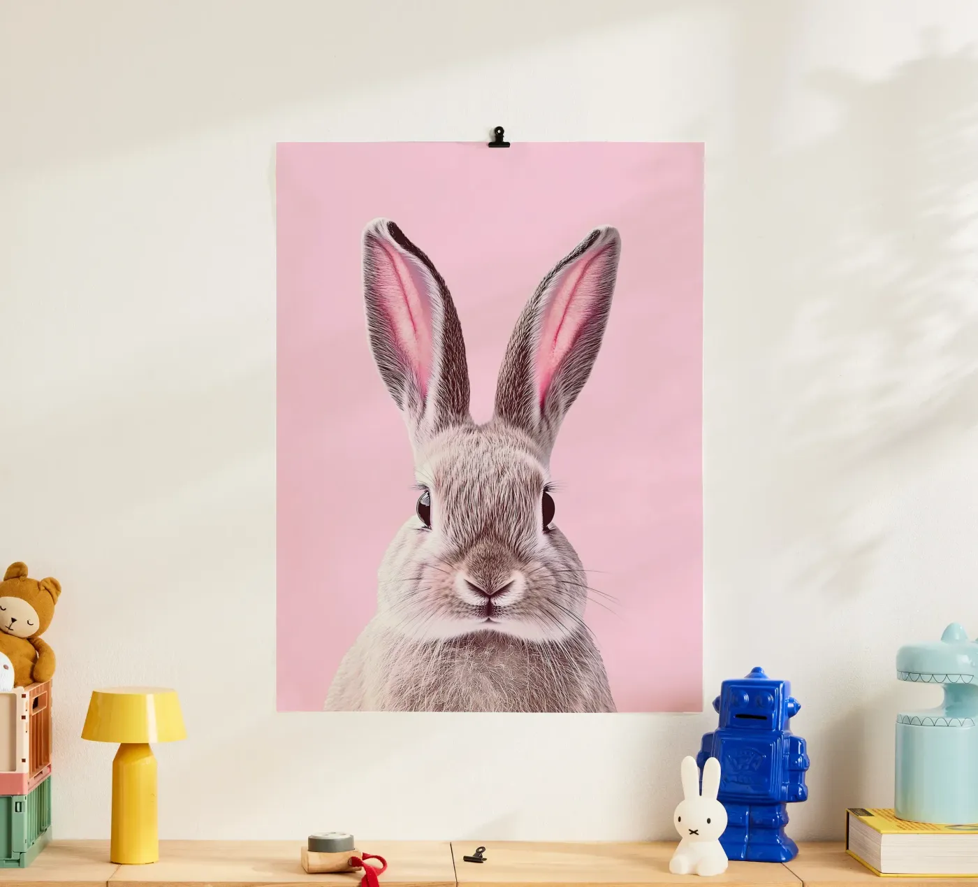 Rabbit poster by Nikis Art Studio