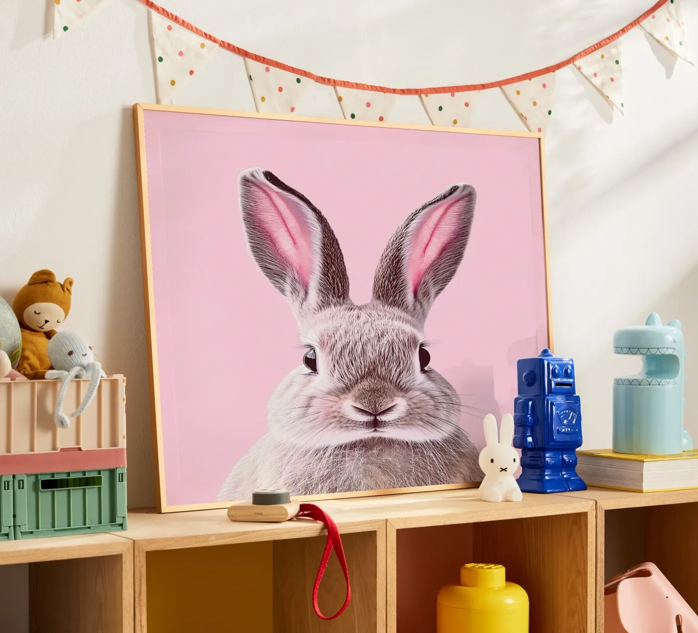 Rabbit poster by Nikis Art Studio