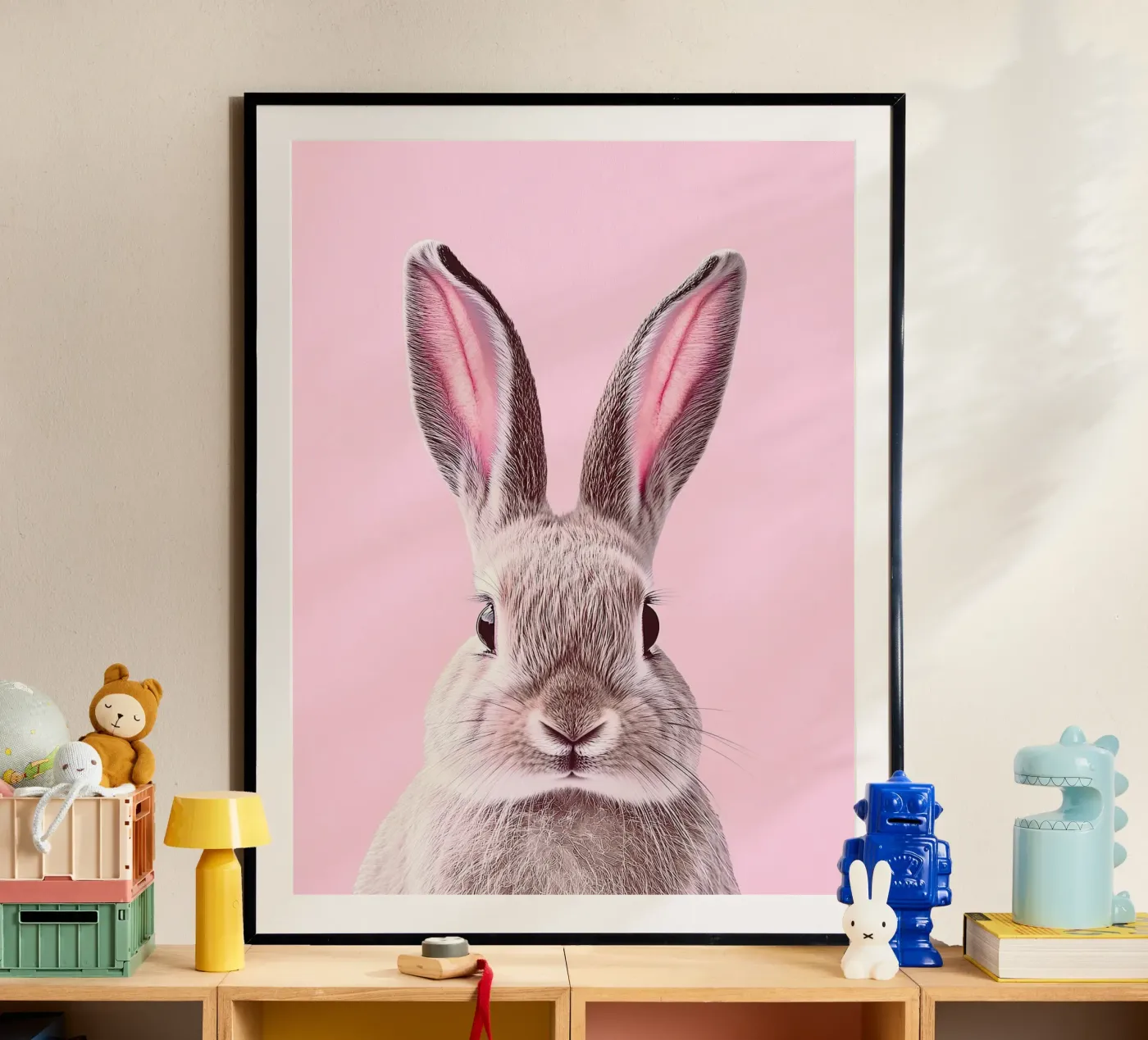 Rabbit poster by Nikis Art Studio