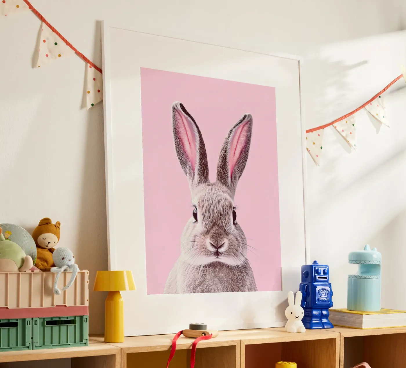 Rabbit poster by Nikis Art Studio
