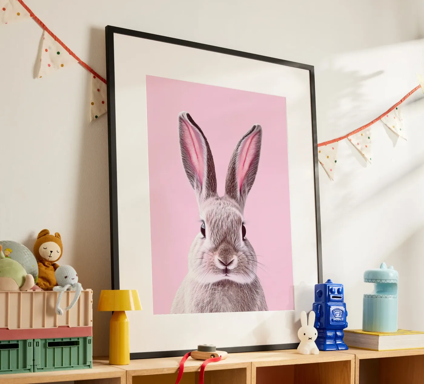 Rabbit poster by Nikis Art Studio
