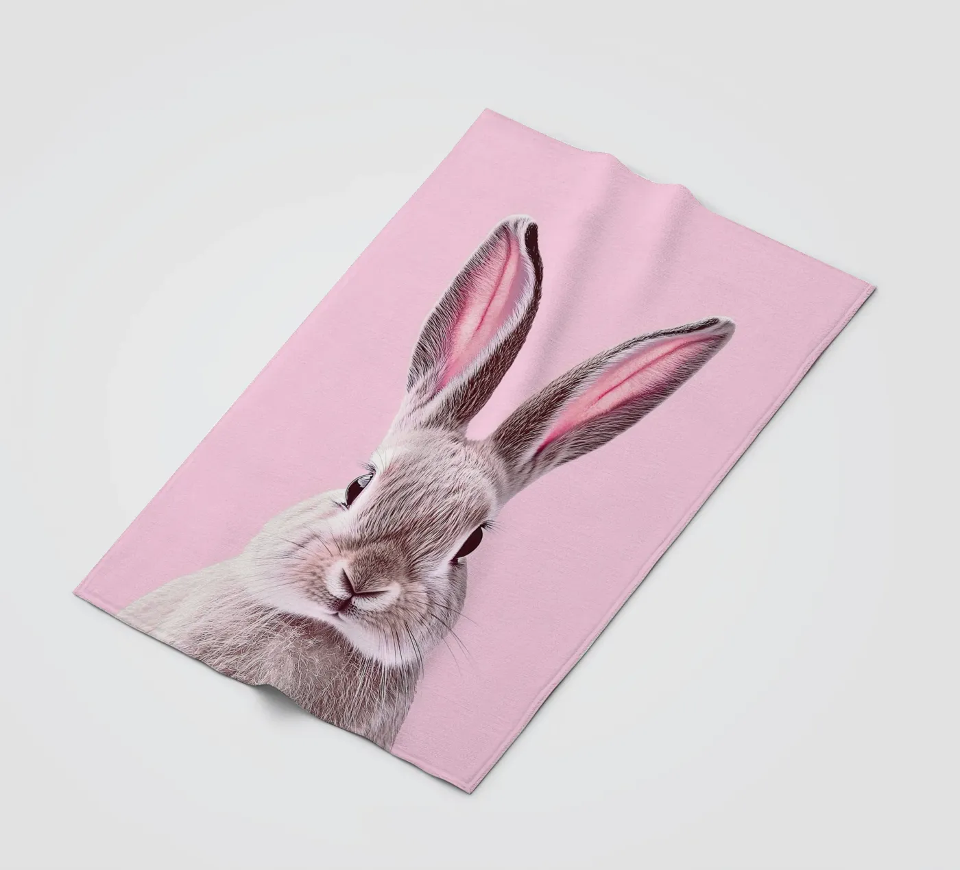 Rabbit Fleecedecke von Nikis Art Studio