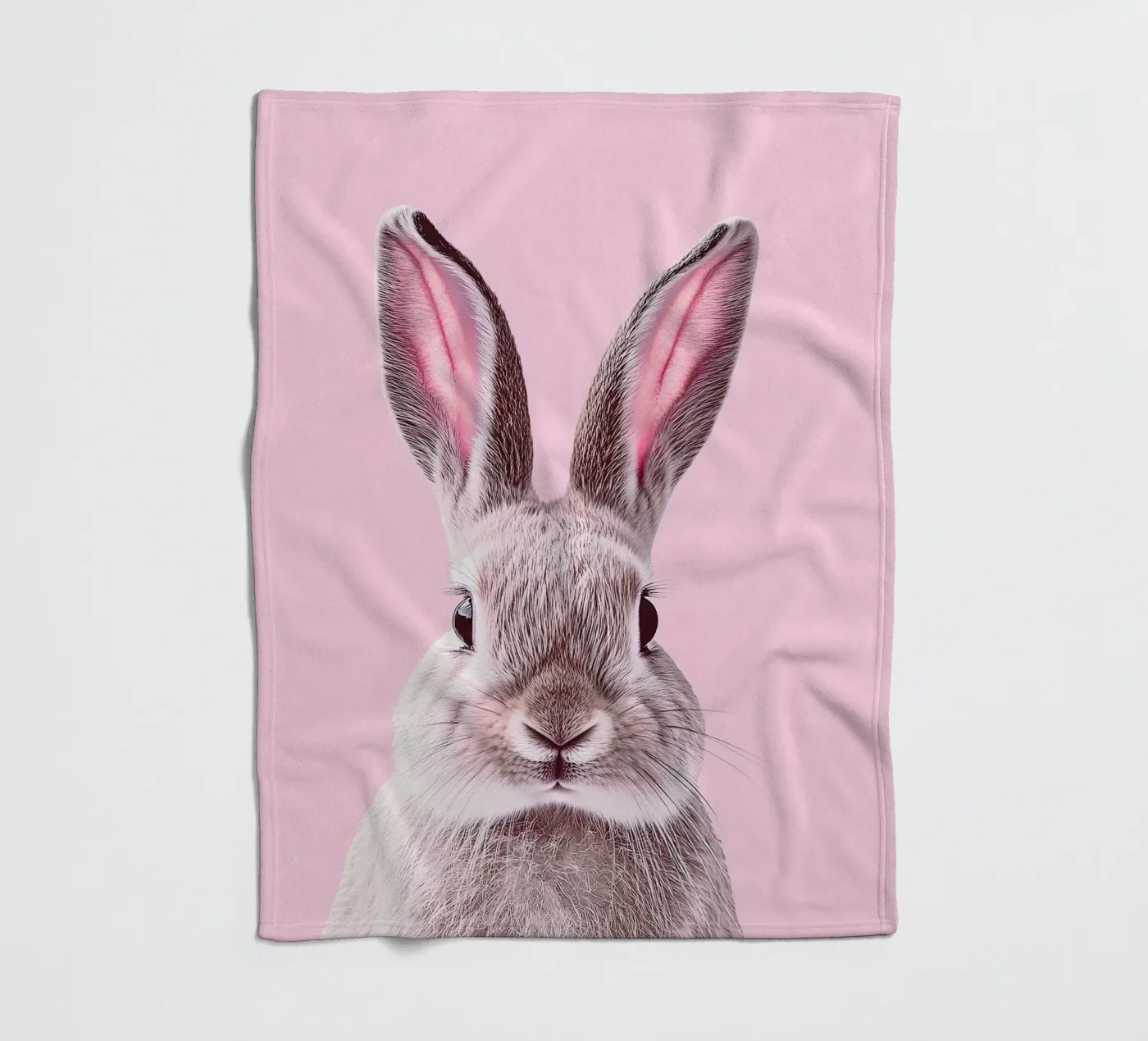 Rabbit Fleecedecke von Nikis Art Studio