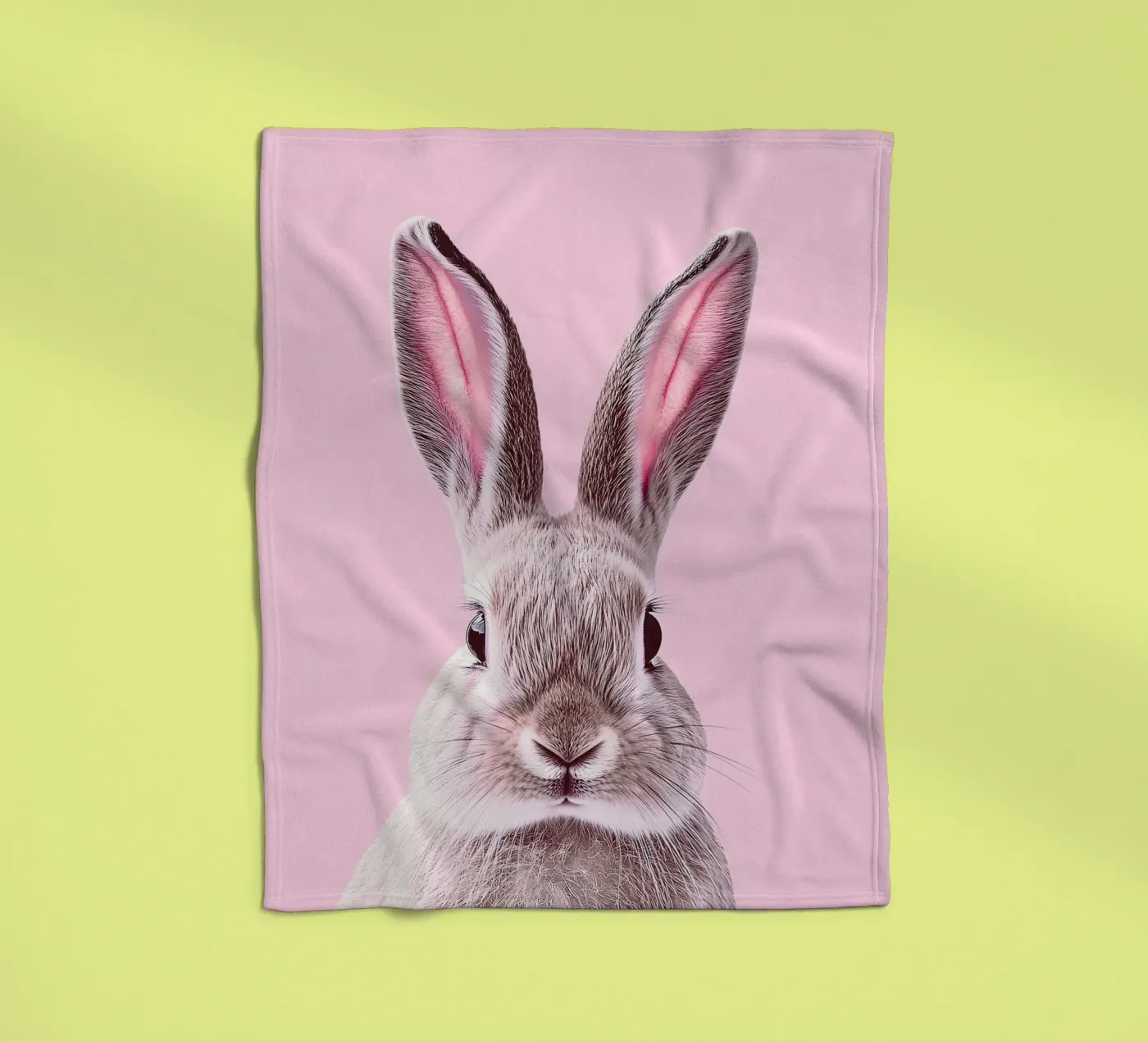 Rabbit Fleecedecke von Nikis Art Studio