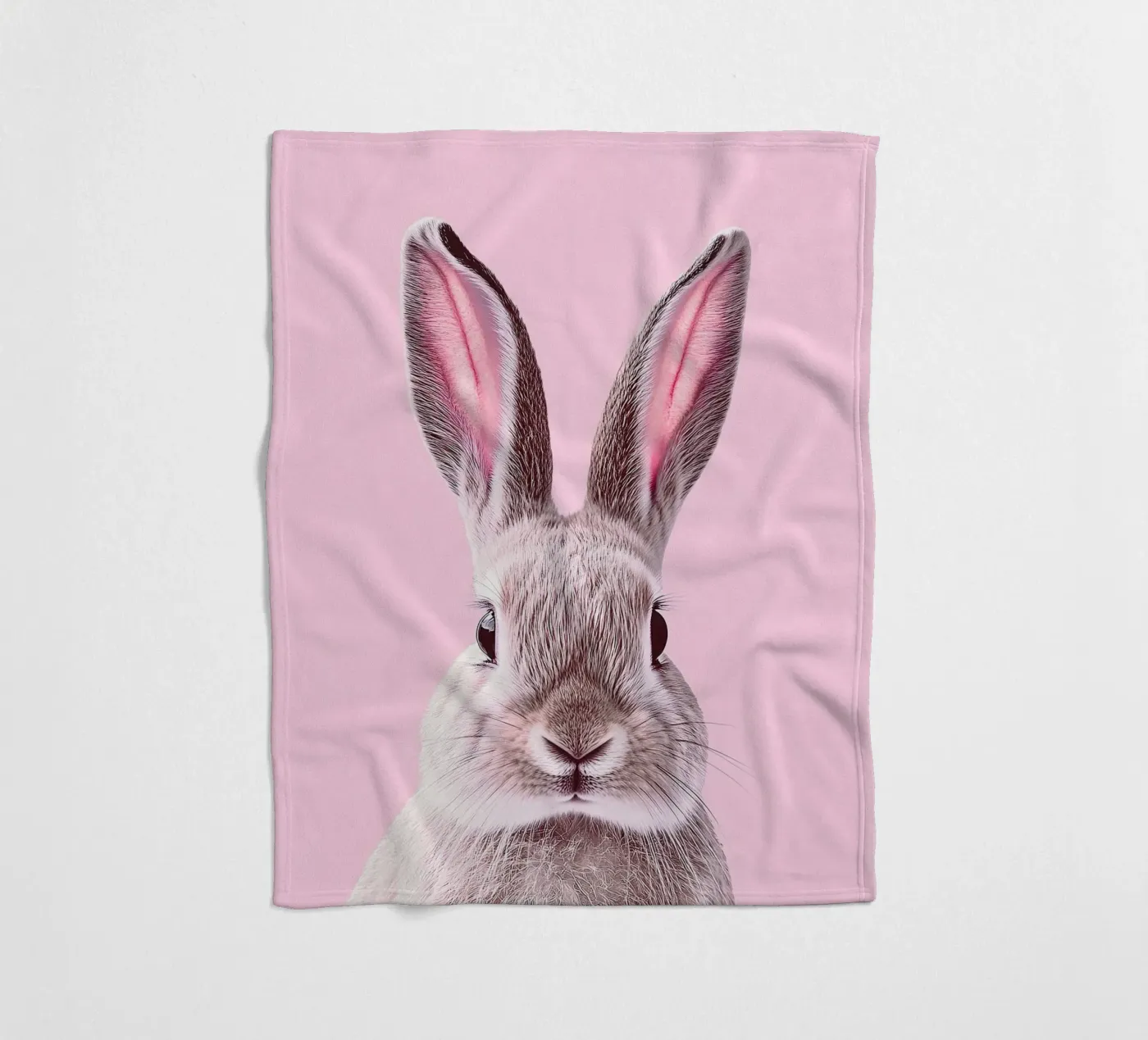 Rabbit Fleecedecke von Nikis Art Studio